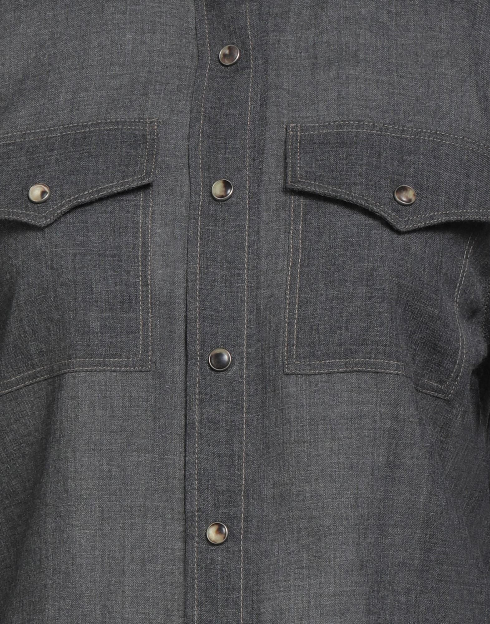 Charcoal Women's Solid Color Shirts & Blouses - 4