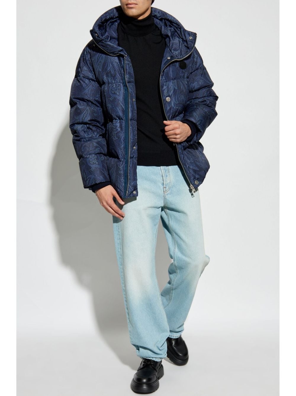 paisley-print down jacket - 2