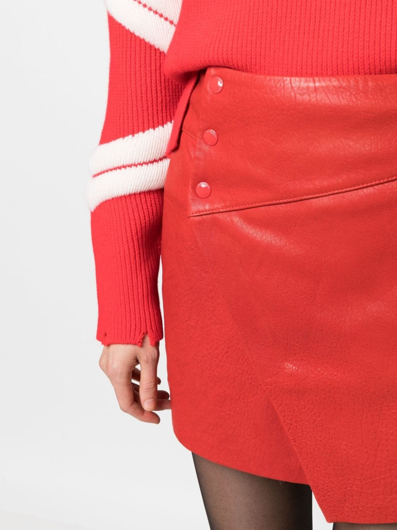 Junko Cuir 가죽 미니 스커트 5