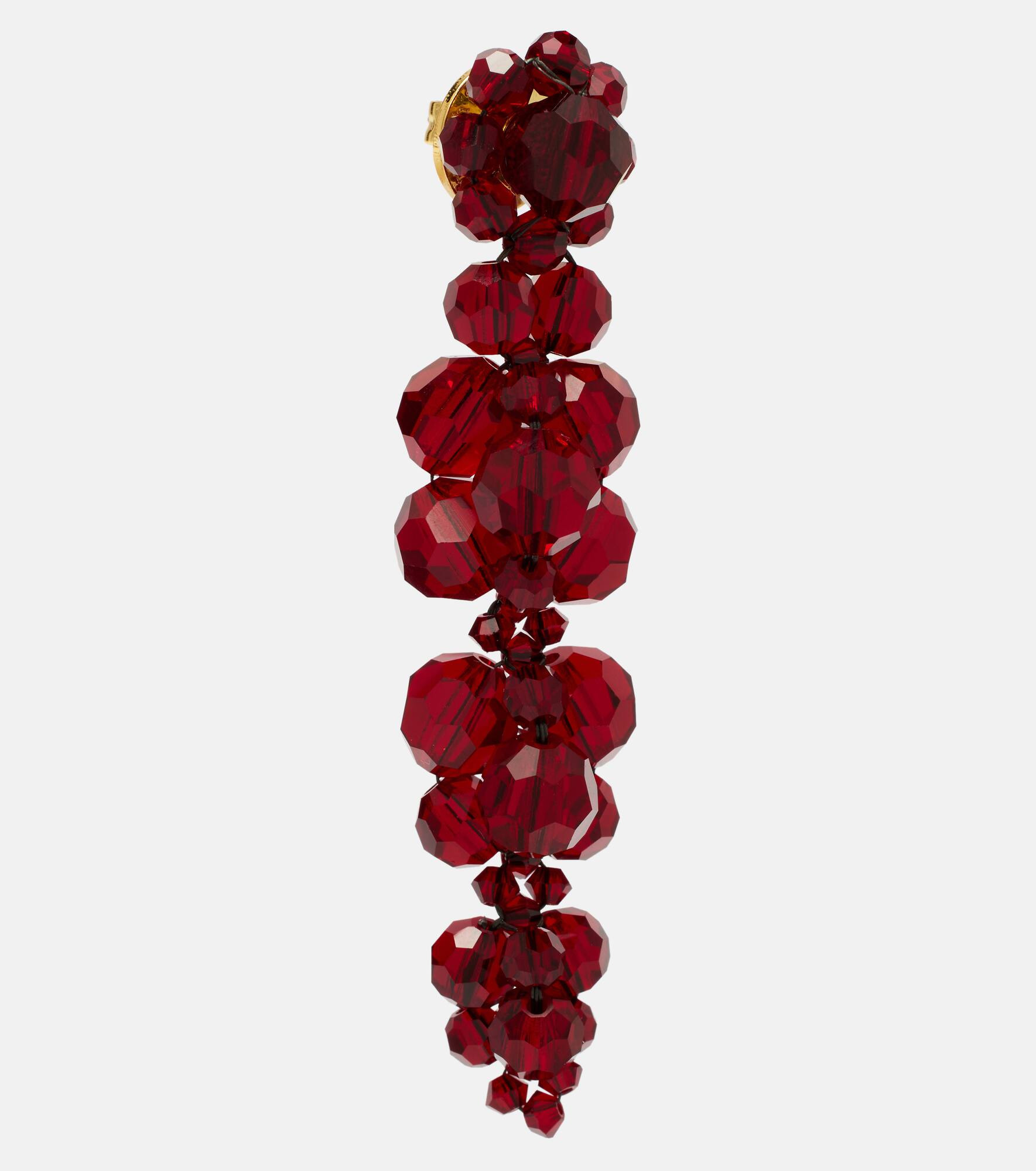 Drip crystal-embellished drop earrings - 2