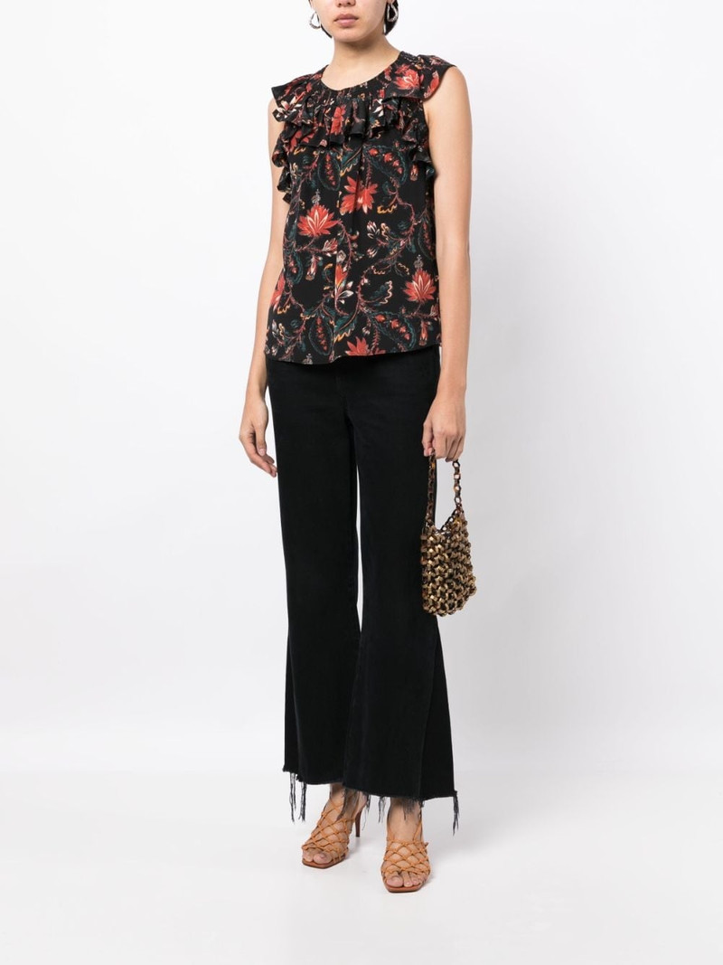 ULLA JOHNSON Tulip floral-print blouse outlook