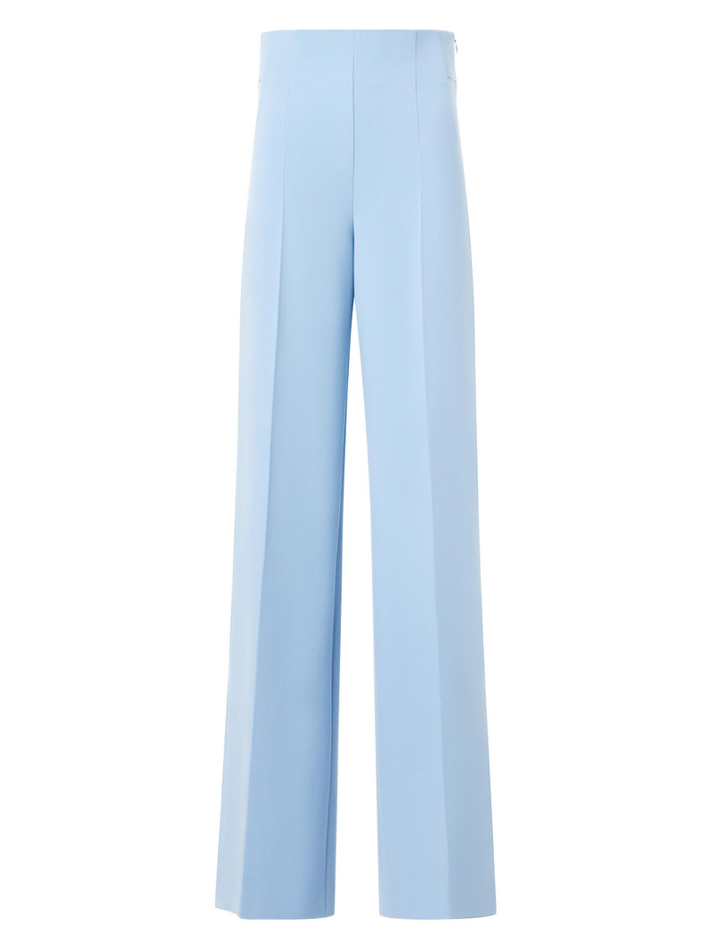 Women's Fiyuki Double-Face Wool Seamed Pants - Powder Blue 1