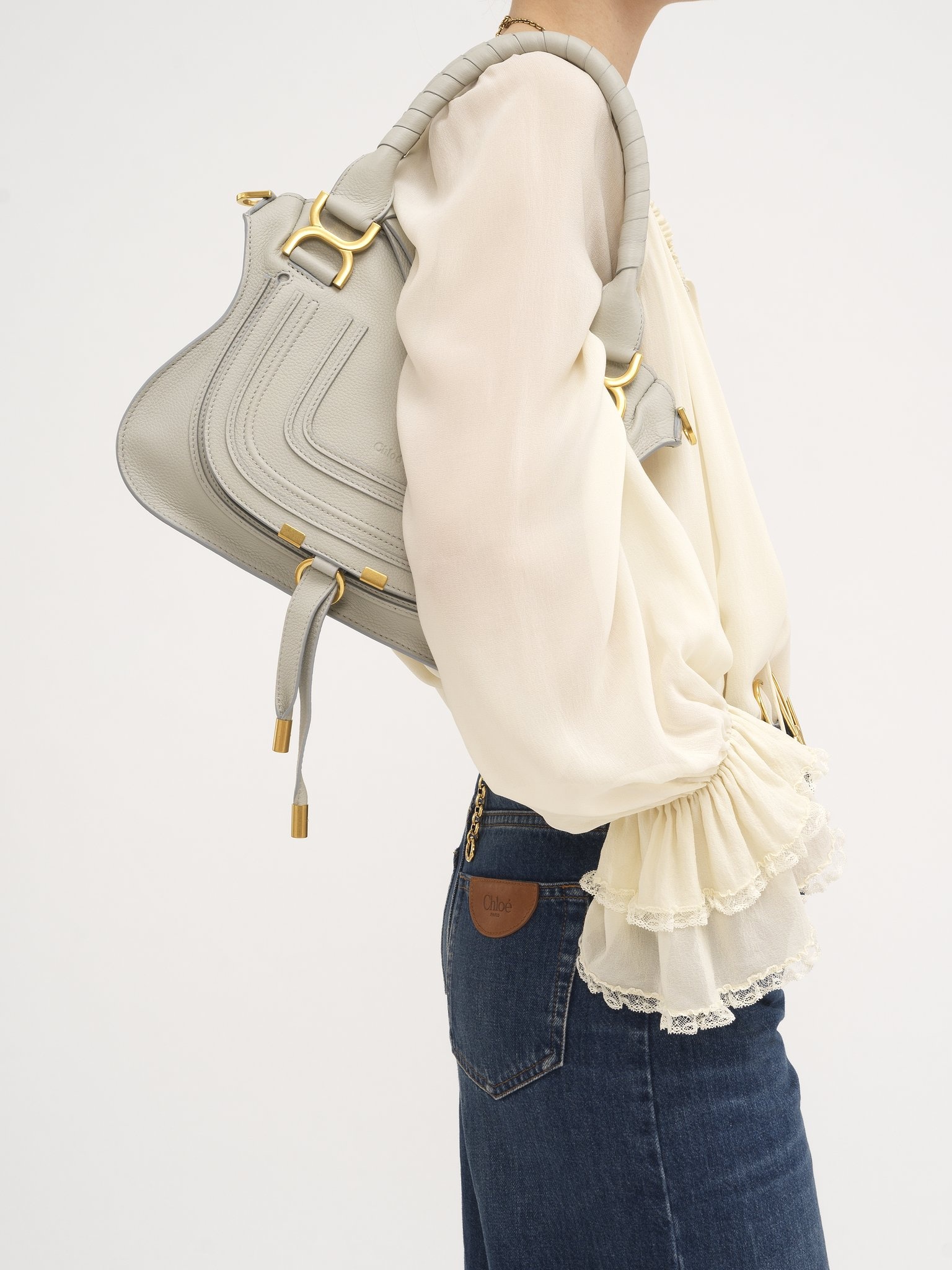 SMALL MARCIE BAG IN GRAINED LEATHER - 8