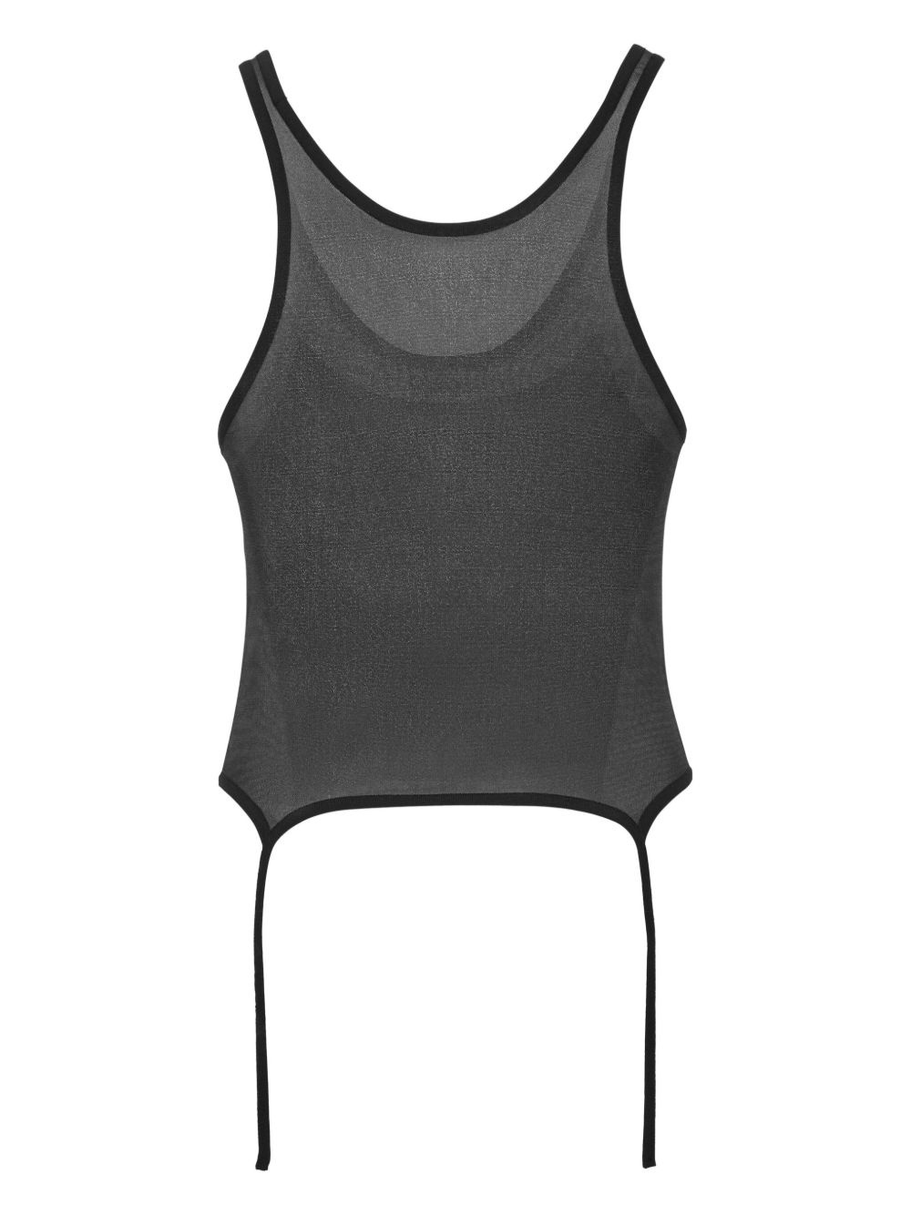 semi-sheer tank top - 2