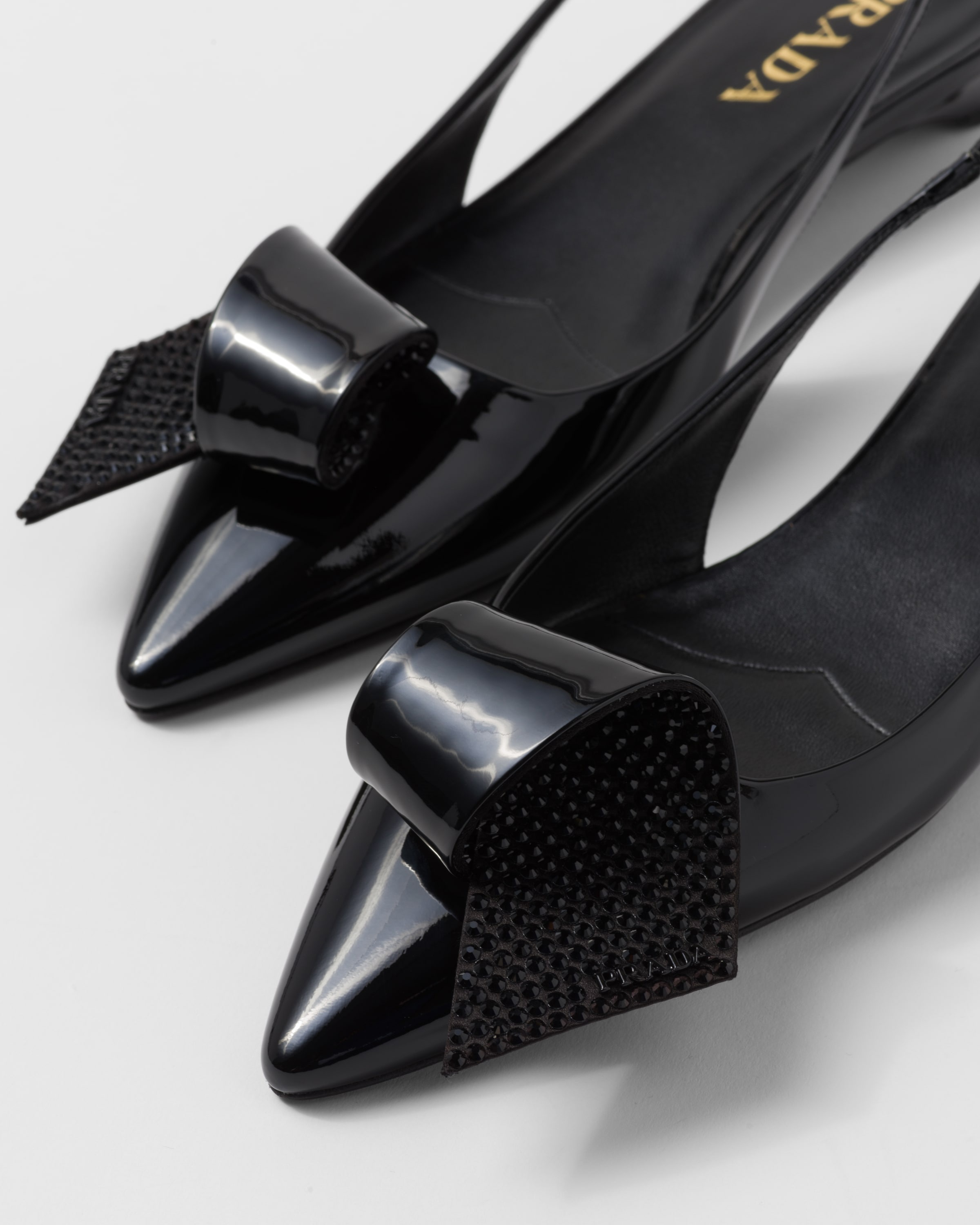 Patent leather slingback pumps - 6
