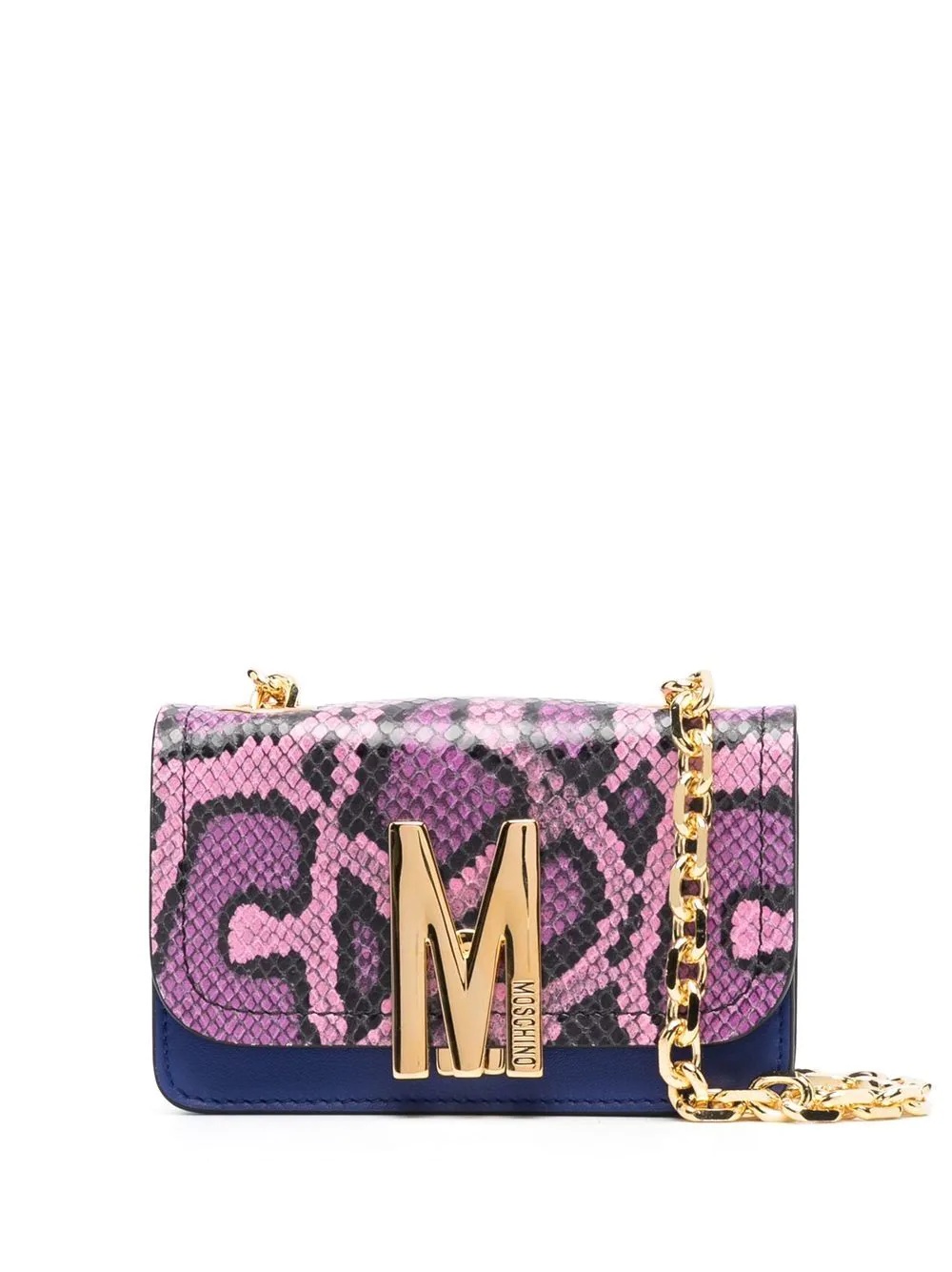 logo-plaque python-print mini bag - 1