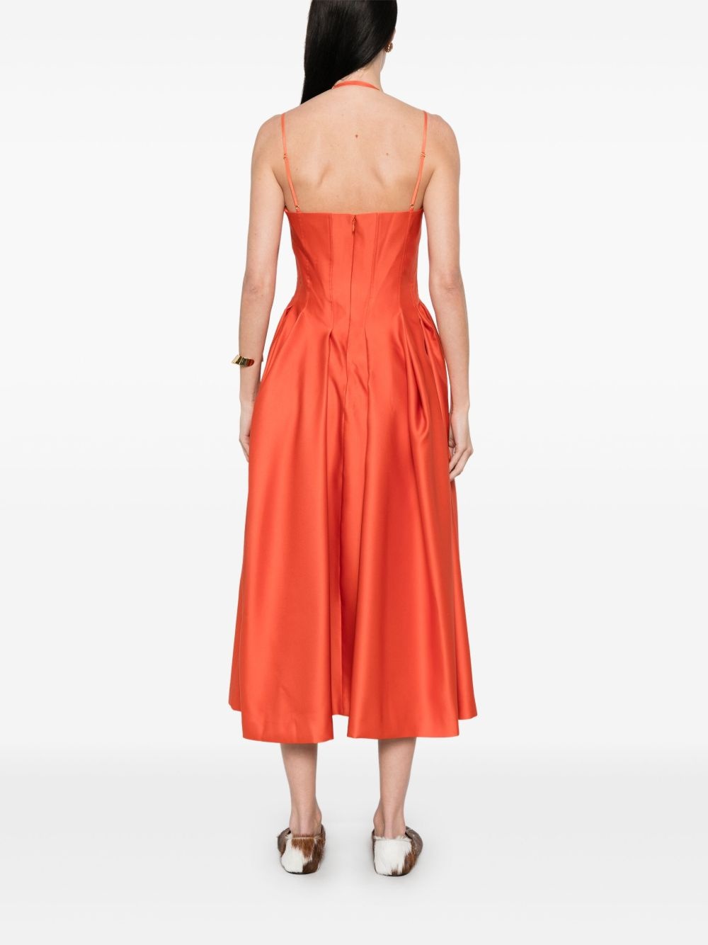 double-strap midi dress - 4