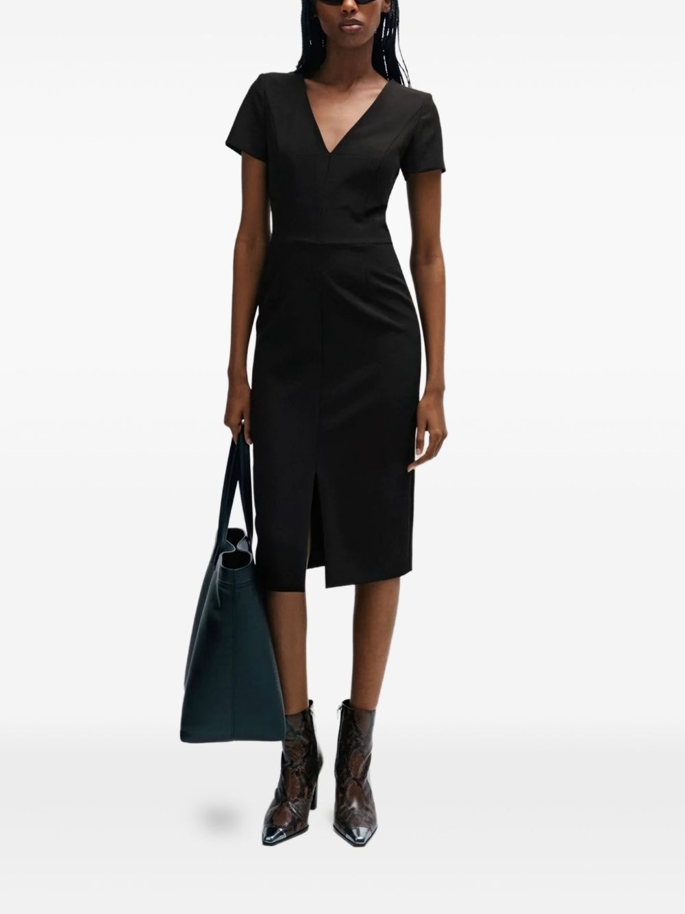 V-neck dress - 2