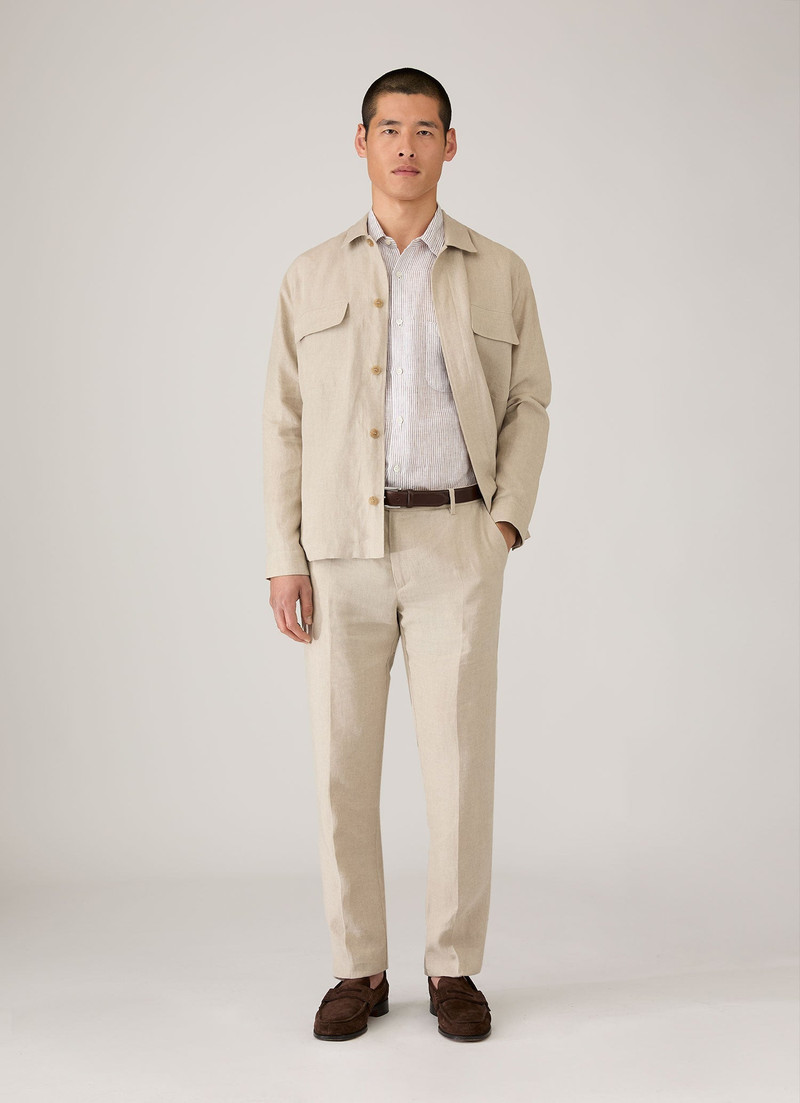 Sunspel Short Sleeve Linen Shirt outlook