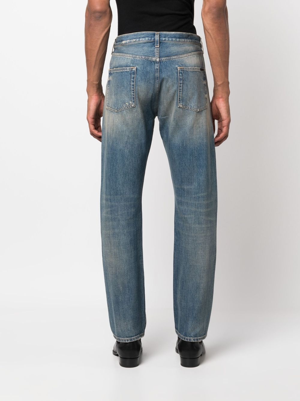 mid-rise straight-leg jeans - 4