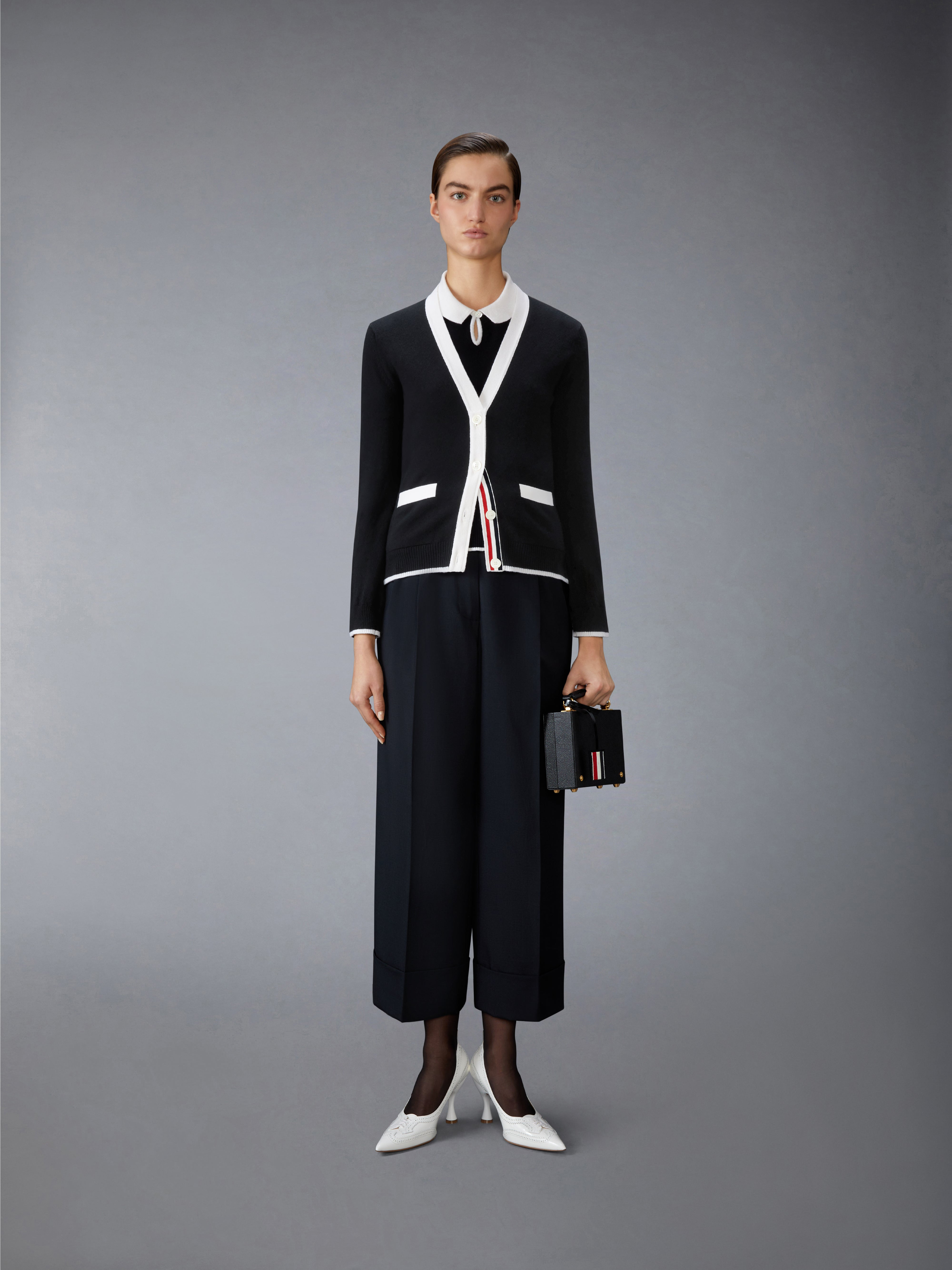 SCHOOL UNIFORM PLAIN WEAVE DOUBLE PLEAT TROUSER - 4