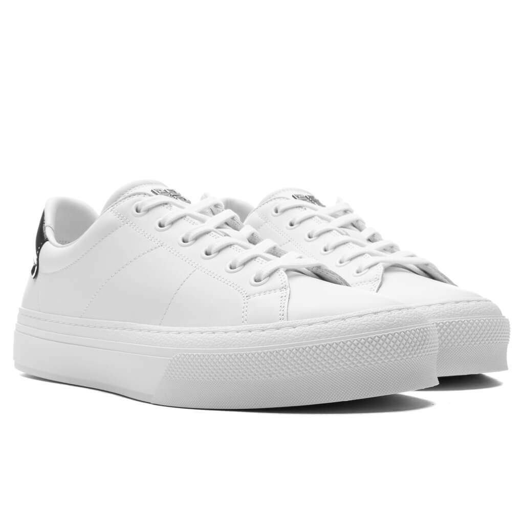 CITY SPORT SNEAKERS IN LEATHER - WHITE/BLACK - 2
