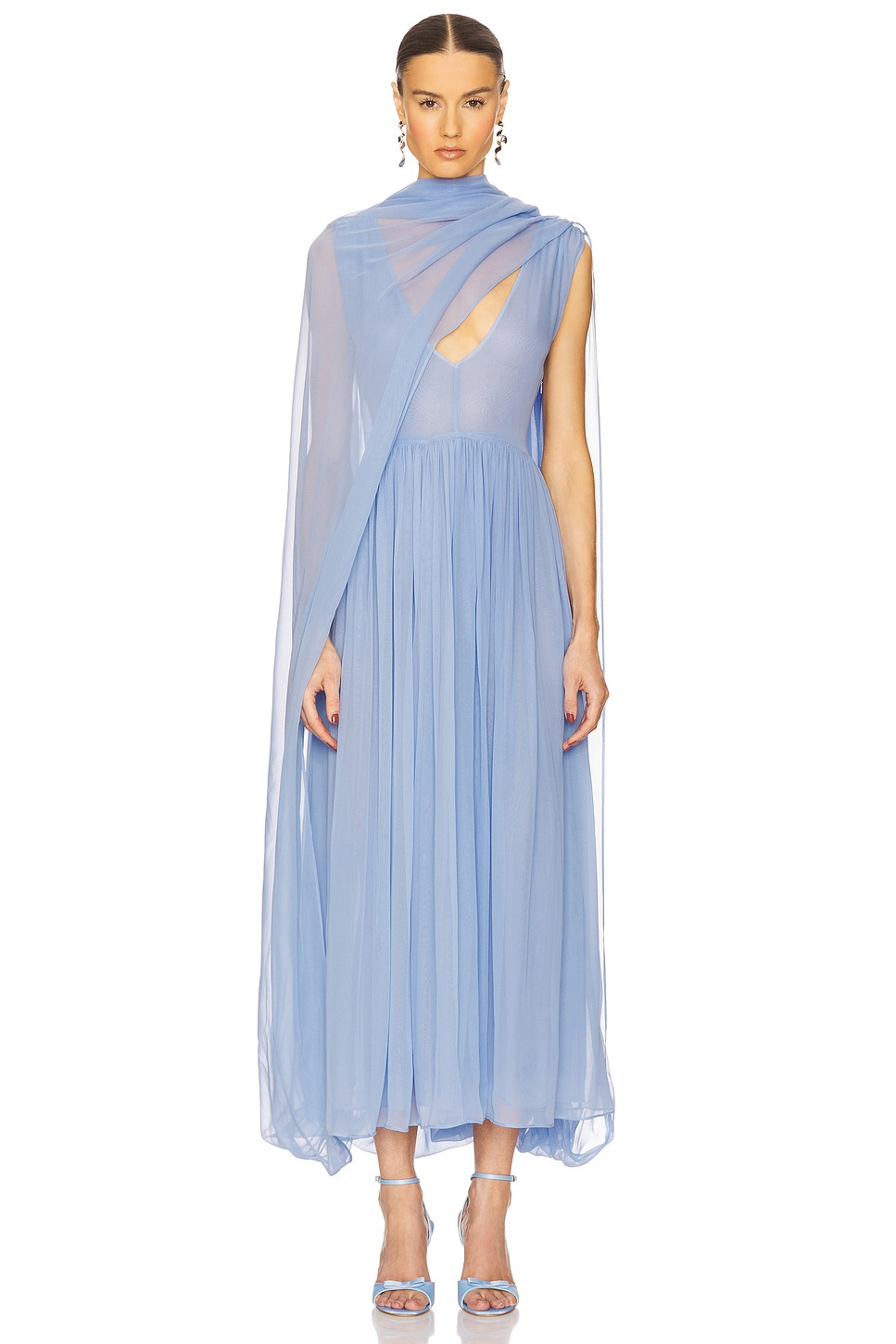 The Sabine Dress in Silk Chiffon - 3