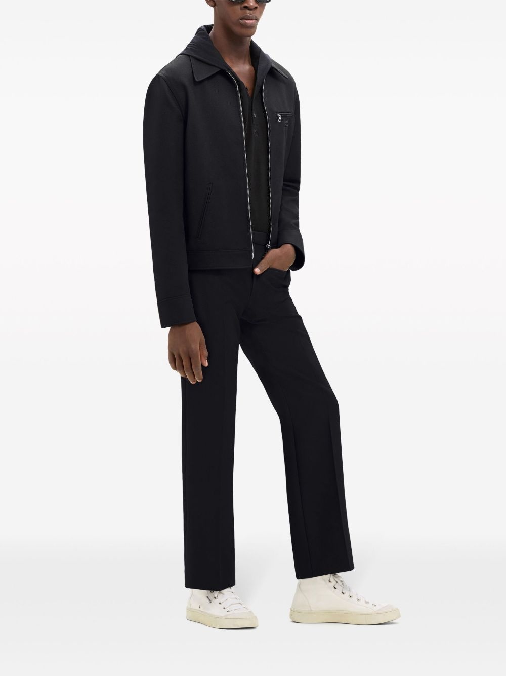 twill-weave shirt jacket - 3