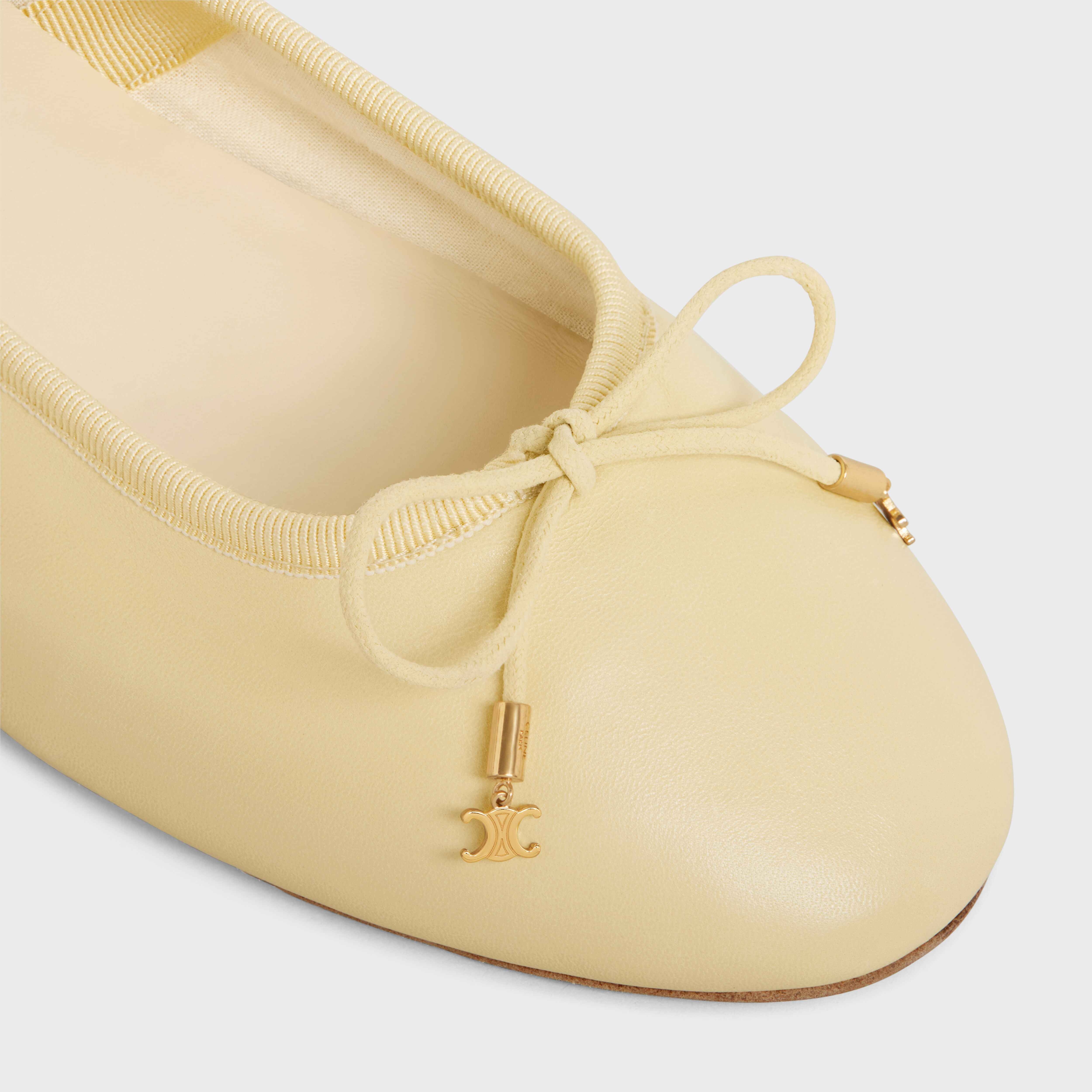 Les Ballerines Celine Ballerina with Laces in Lambskin - 4