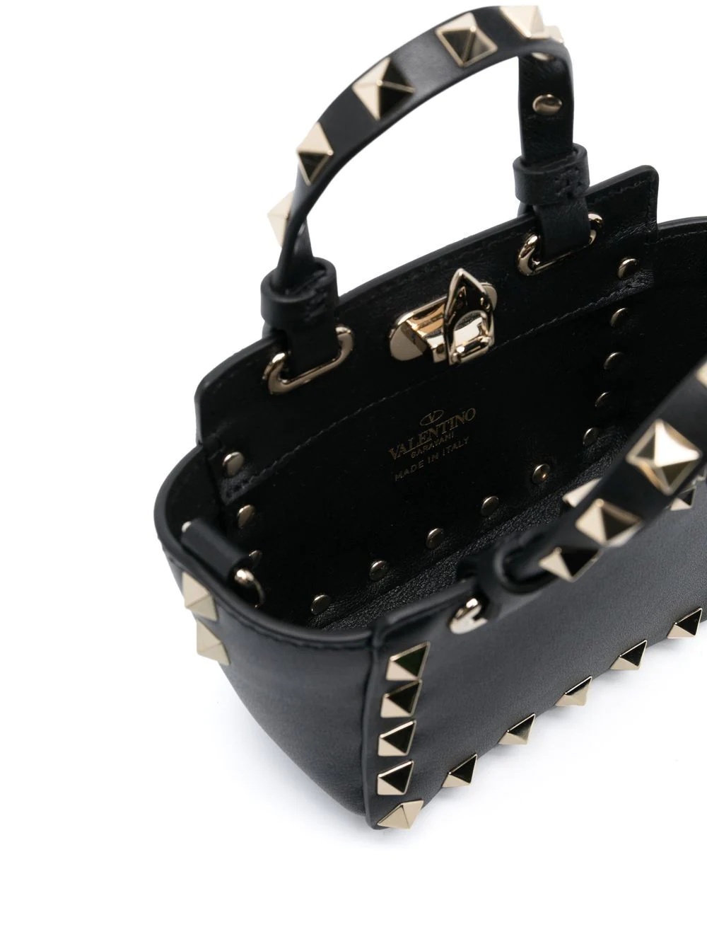 Rockstud leather mini bag - 5