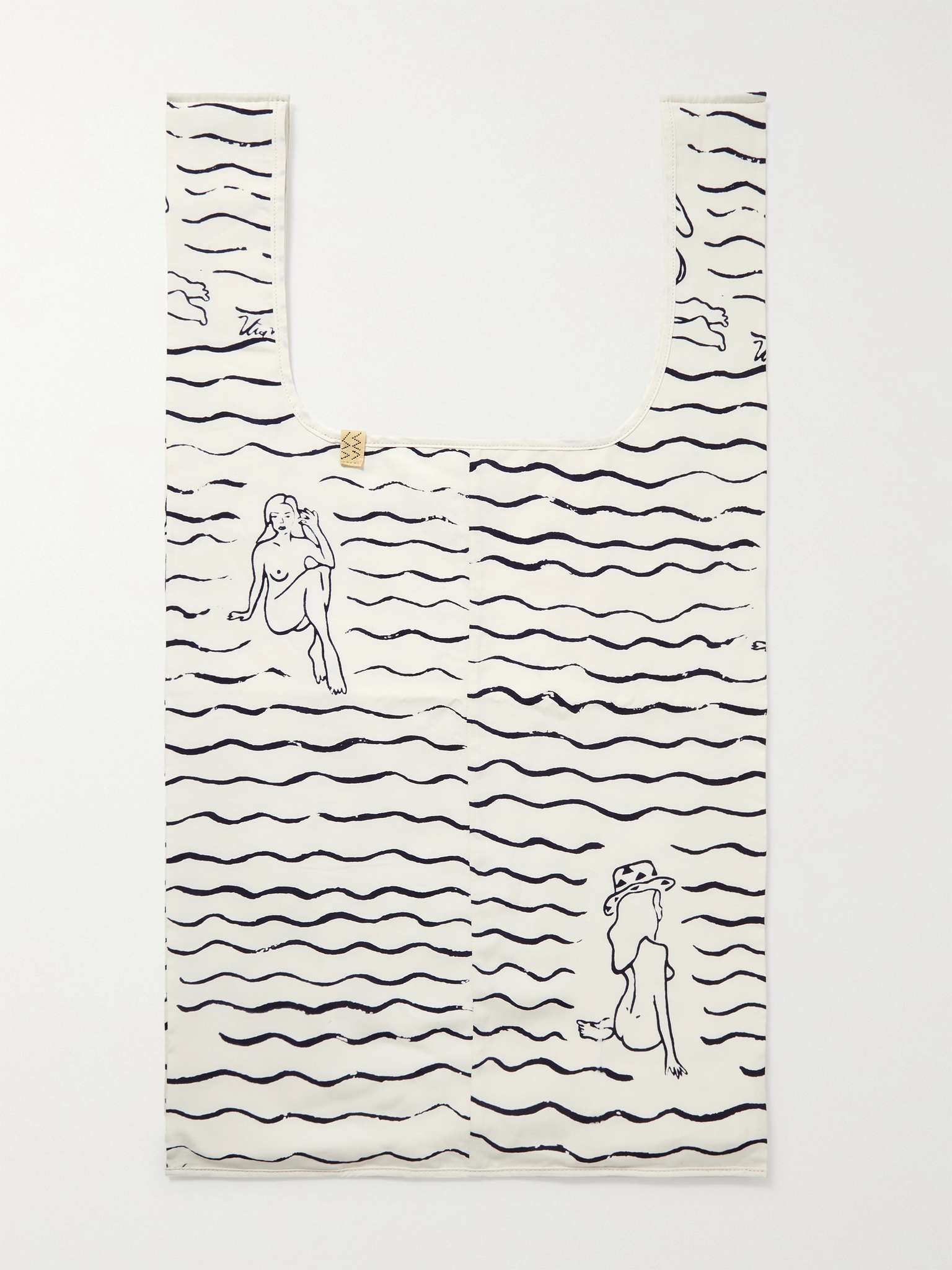 Printed Cotton Tote Bag - 1