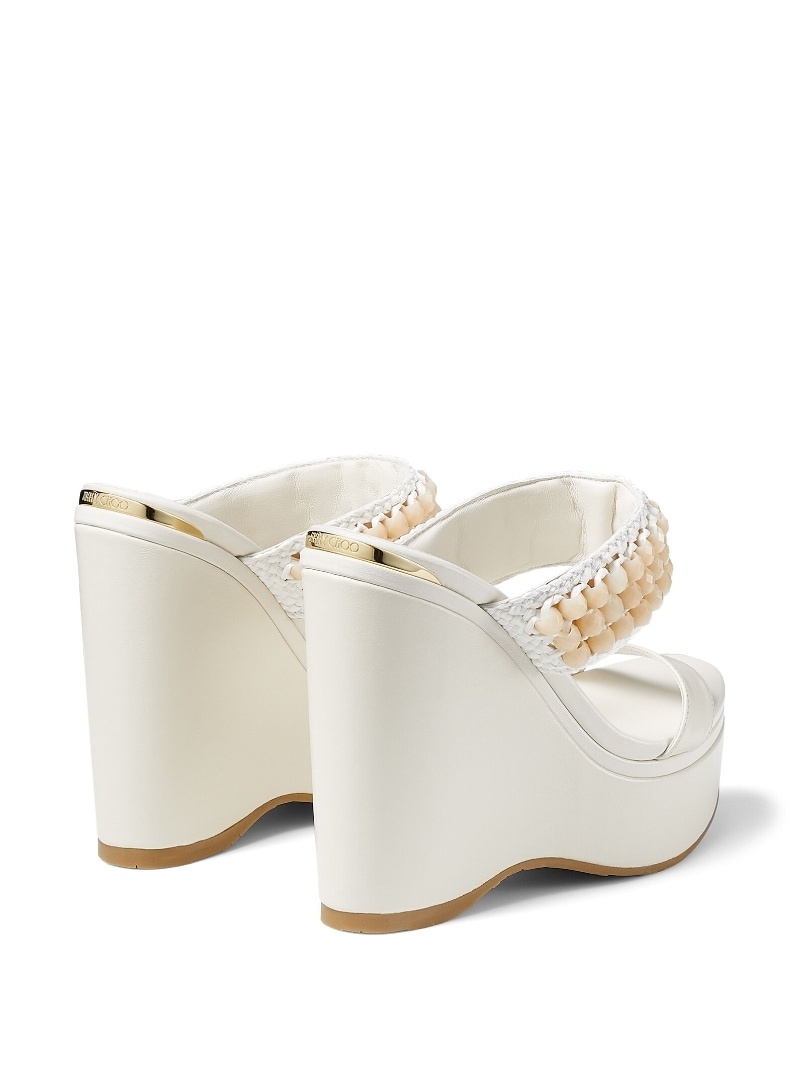 Amoure beaded wedge sandals - 3