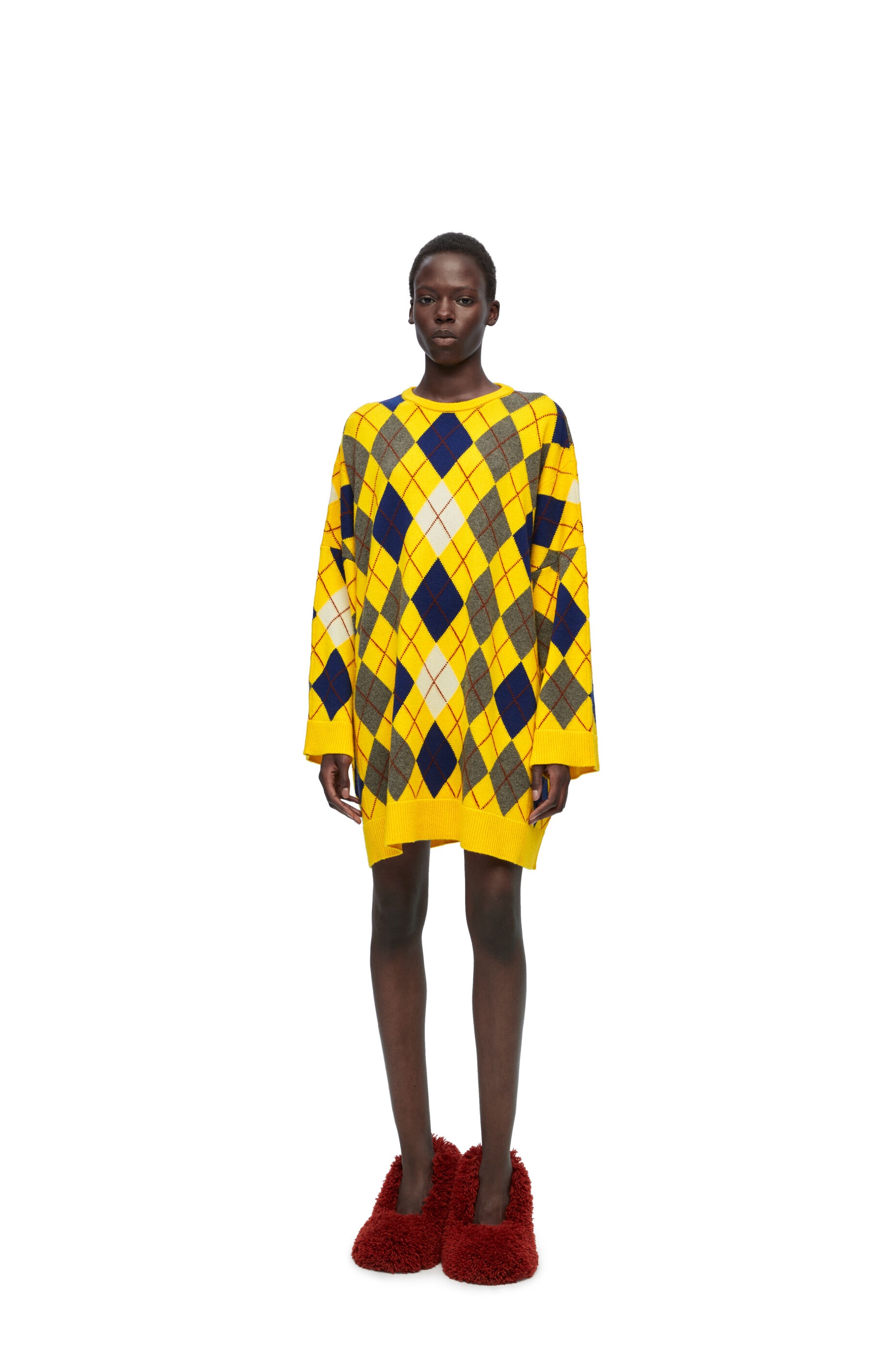 Argyle dress in wool - 2