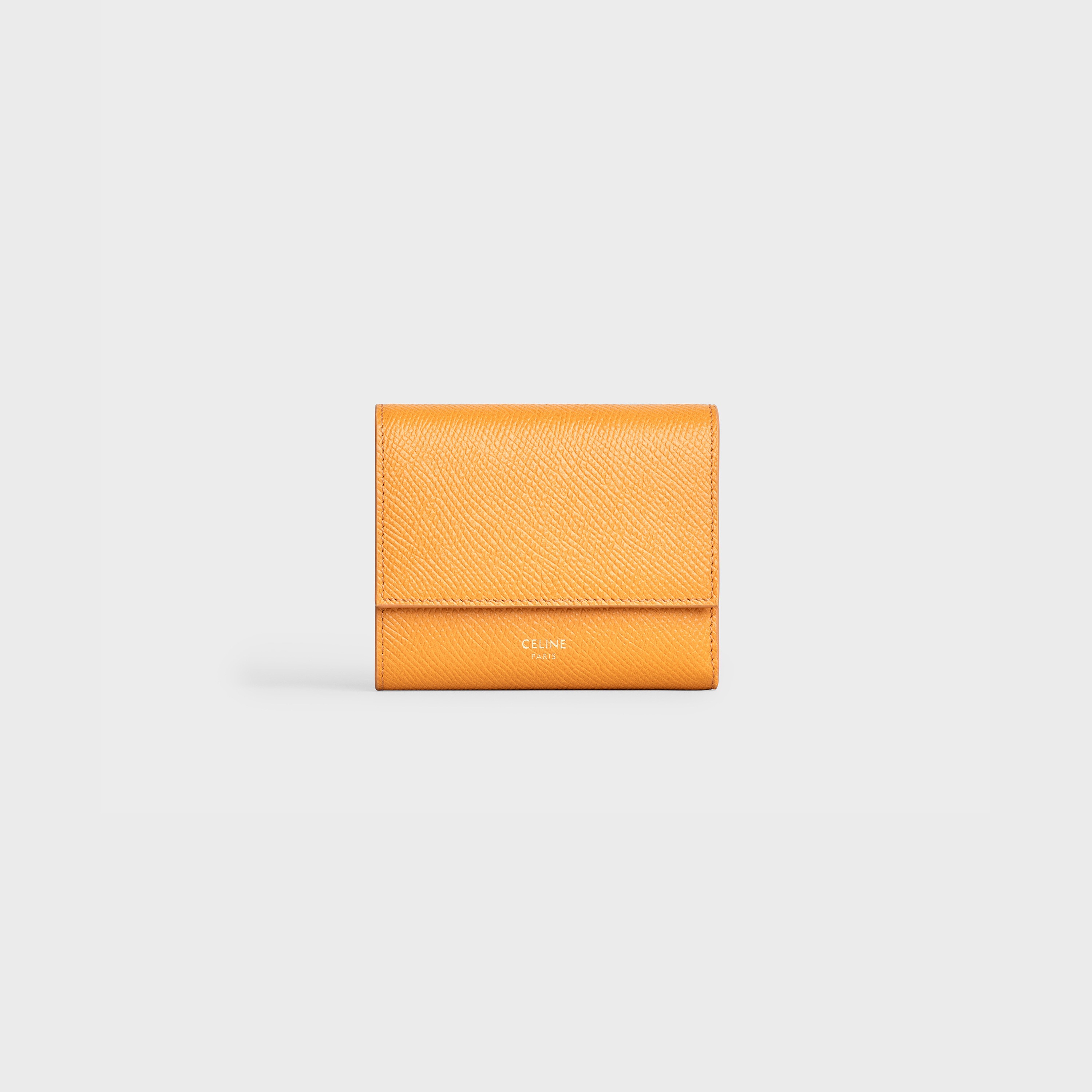 SMALL TRIFOLD WALLET IN GRAINED CALFSKIN - 1