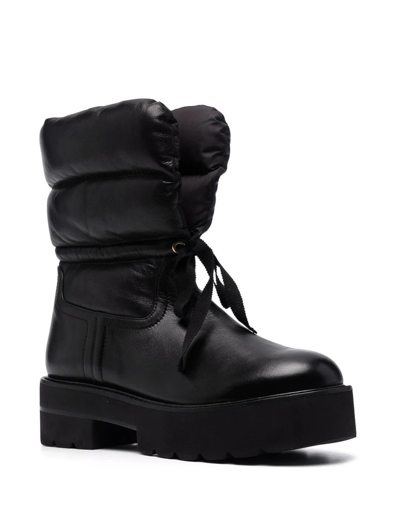 Stuart Weitzman Tyler Ultralift padded leather ankle boots outlook