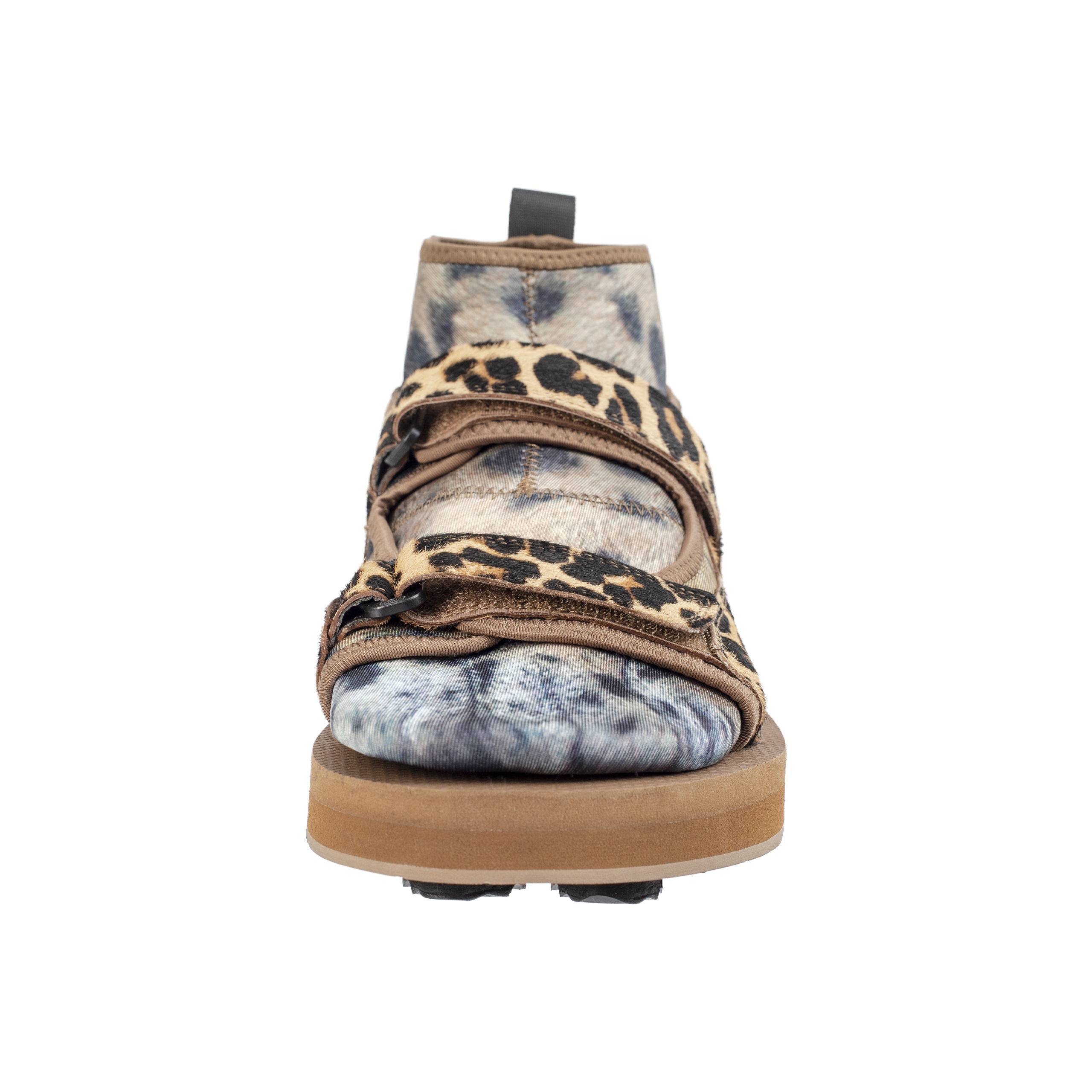 DOUBLET X SUICOKE ANIMAL FOOT LEOPARD SANDALS - 6