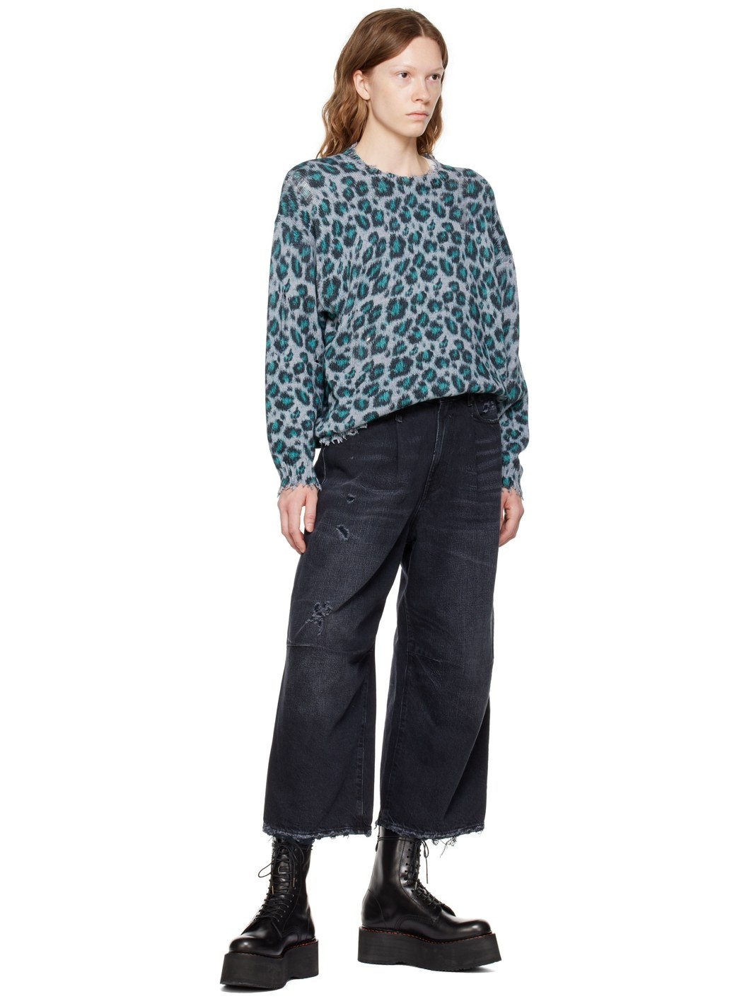 Black Wide-Leg Jeans - 4