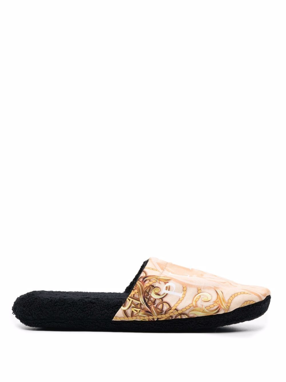 baroque-print house slippers - 1