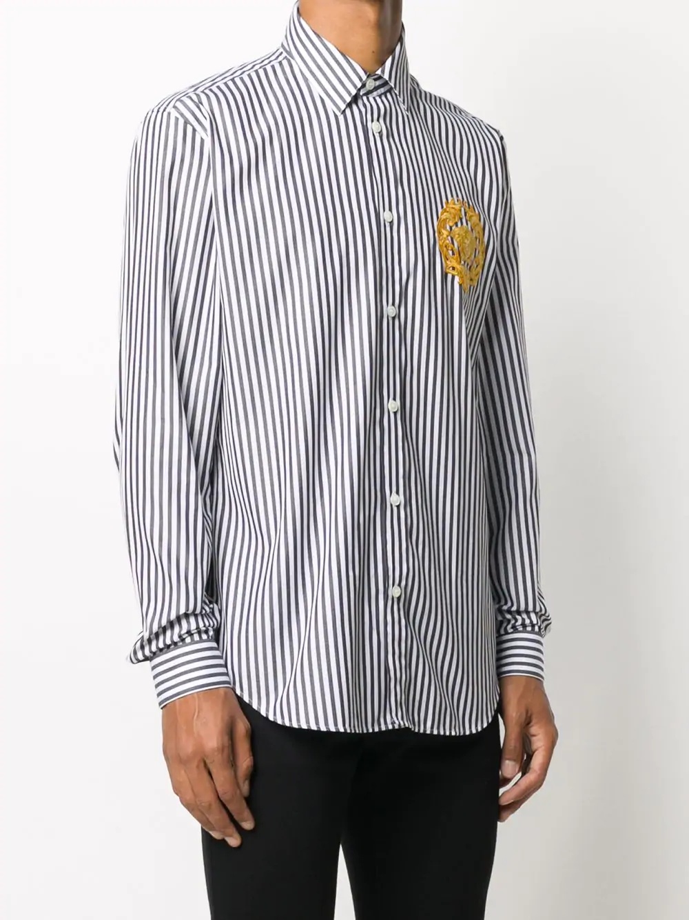 Medusa Head logo patch shirt - 3