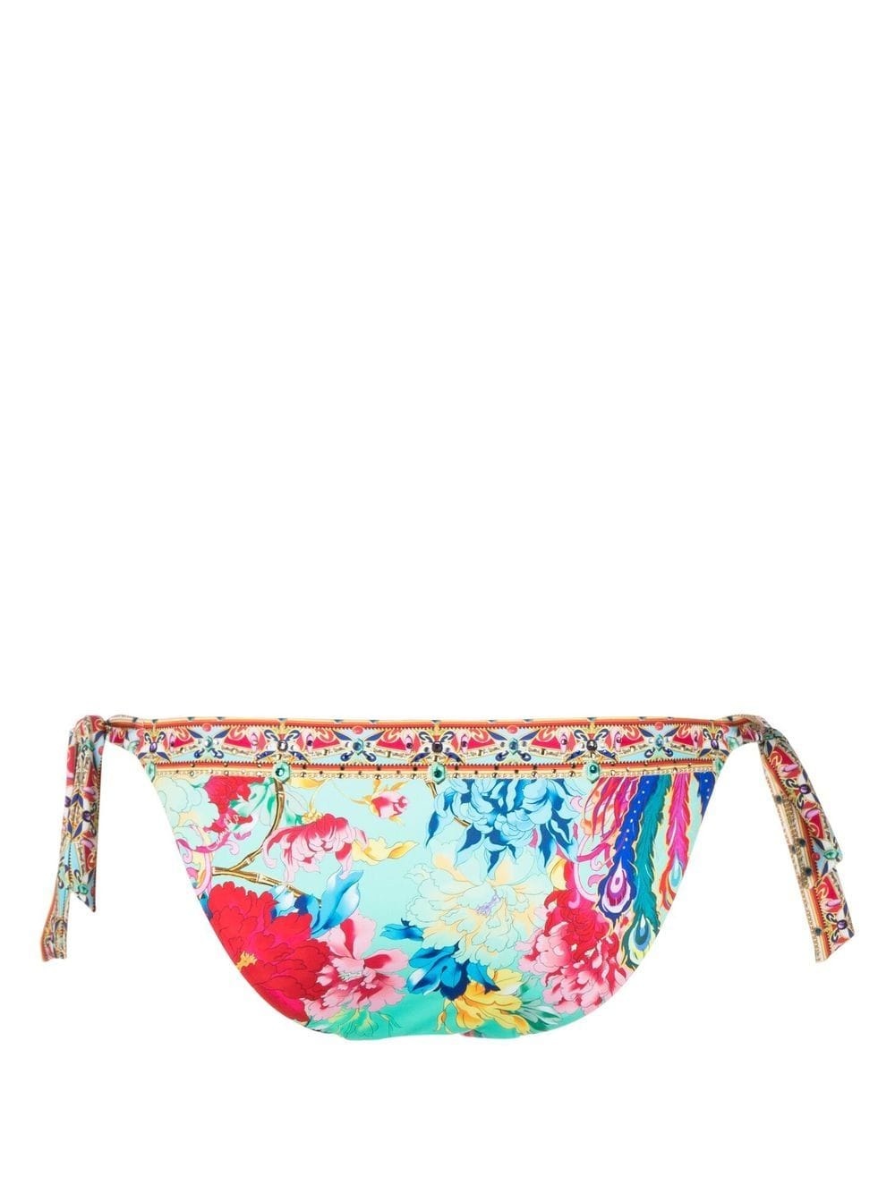 floral-print bikini bottoms - 2