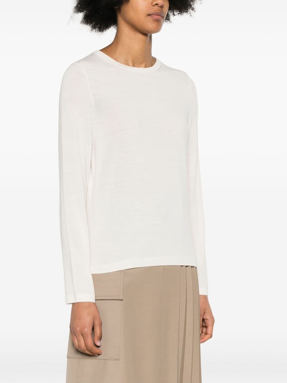 fine-knit virgin wool jumper - 3
