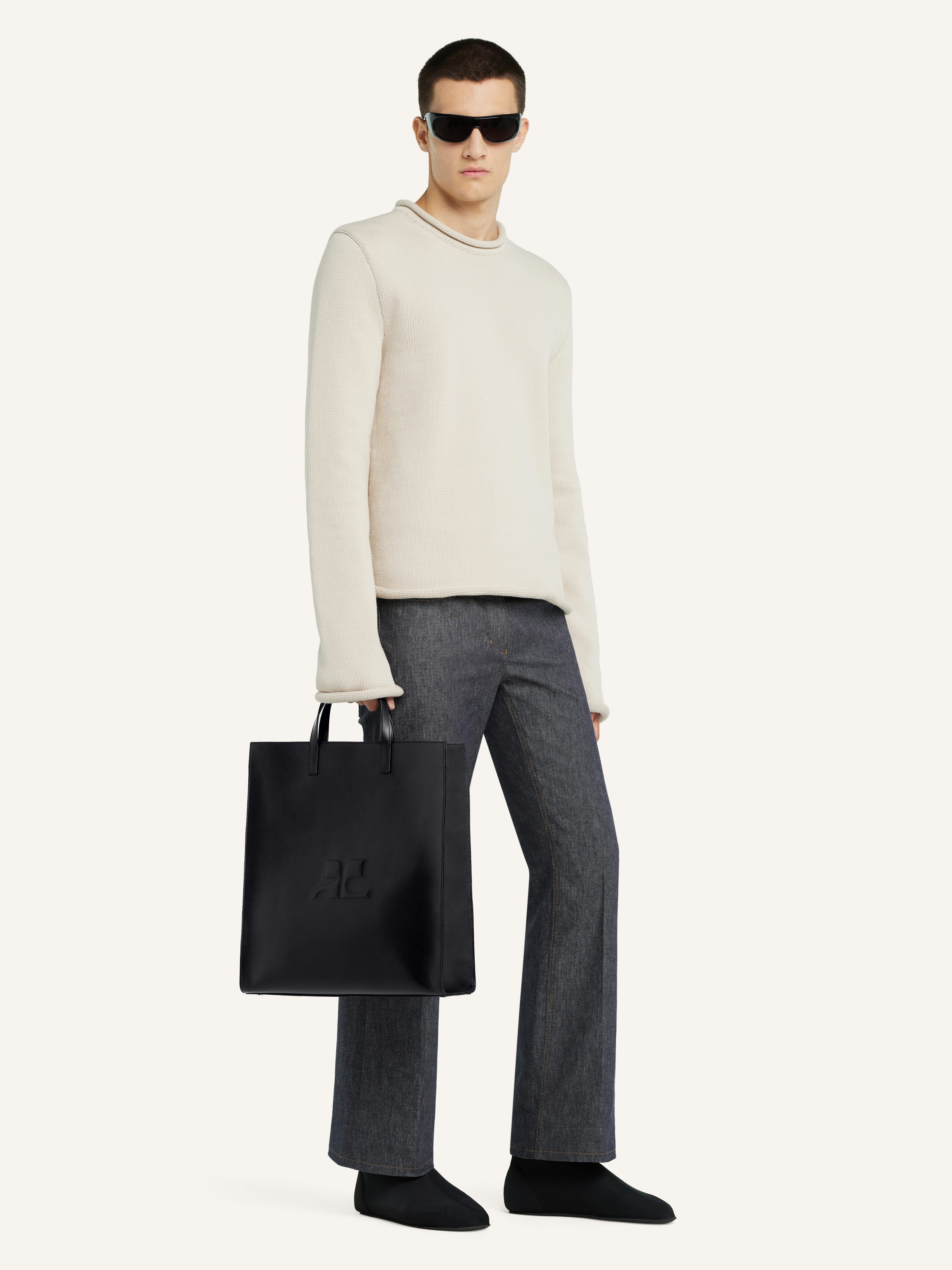 AC LEATHER TOTE BAG - 3