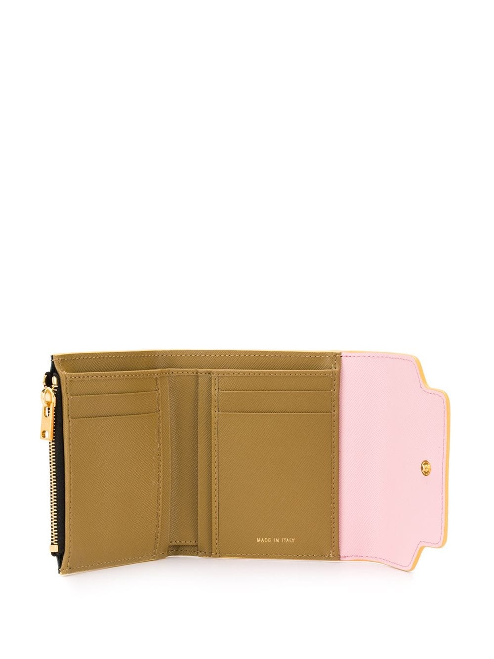 colour blocked foldover wallet - 3