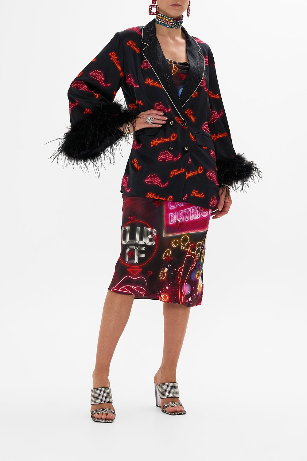 FLARED SLEEVE DOUBLE BREASTED JACKET - 2