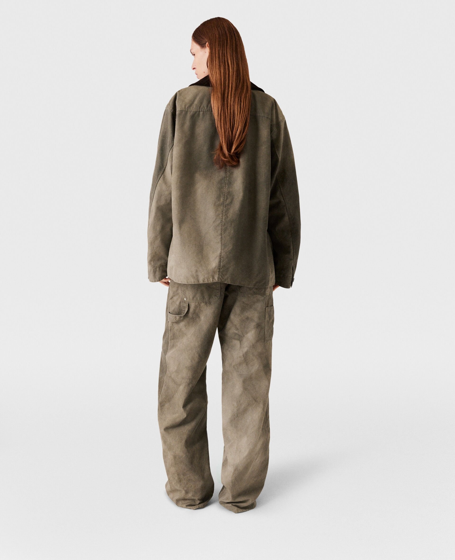 Corduroy Collar Aged Jacket - 4