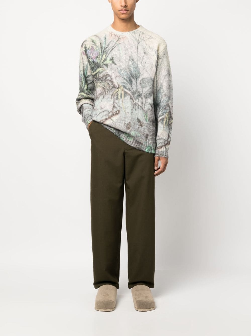 intarsia-knit wool sweatshirt - 2