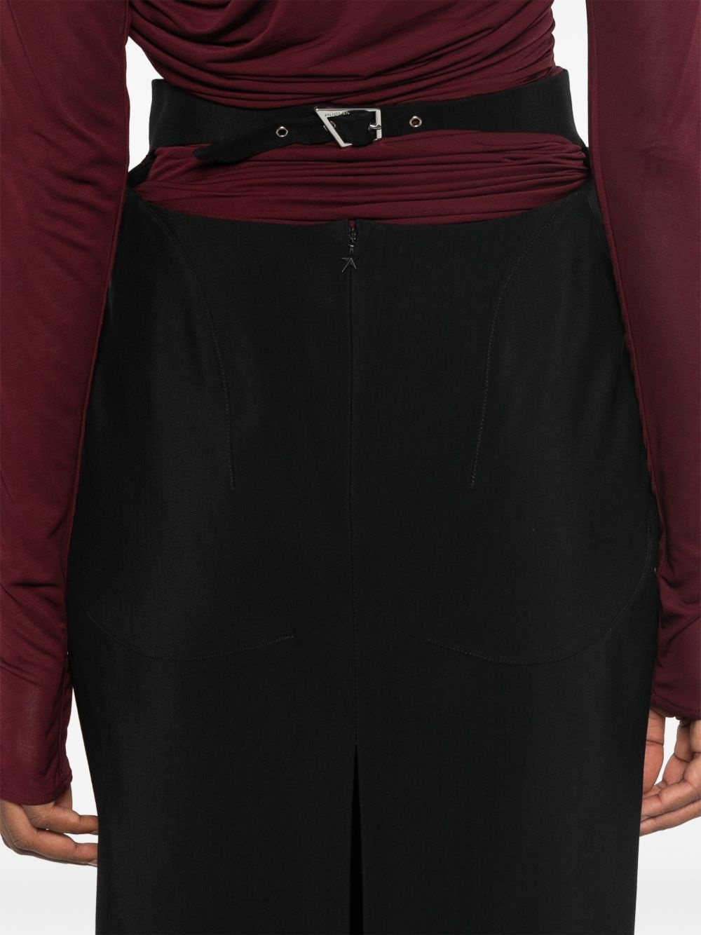 buckled tailored skirt - 5