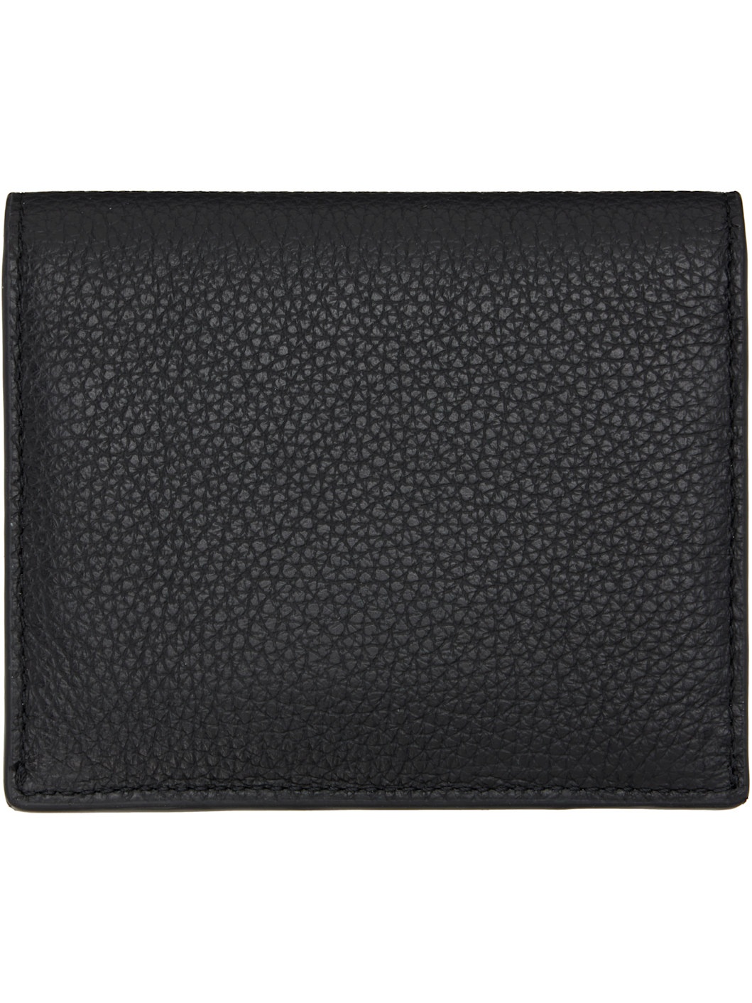 Black T-Lock Grained-Leather Card Holder - 2