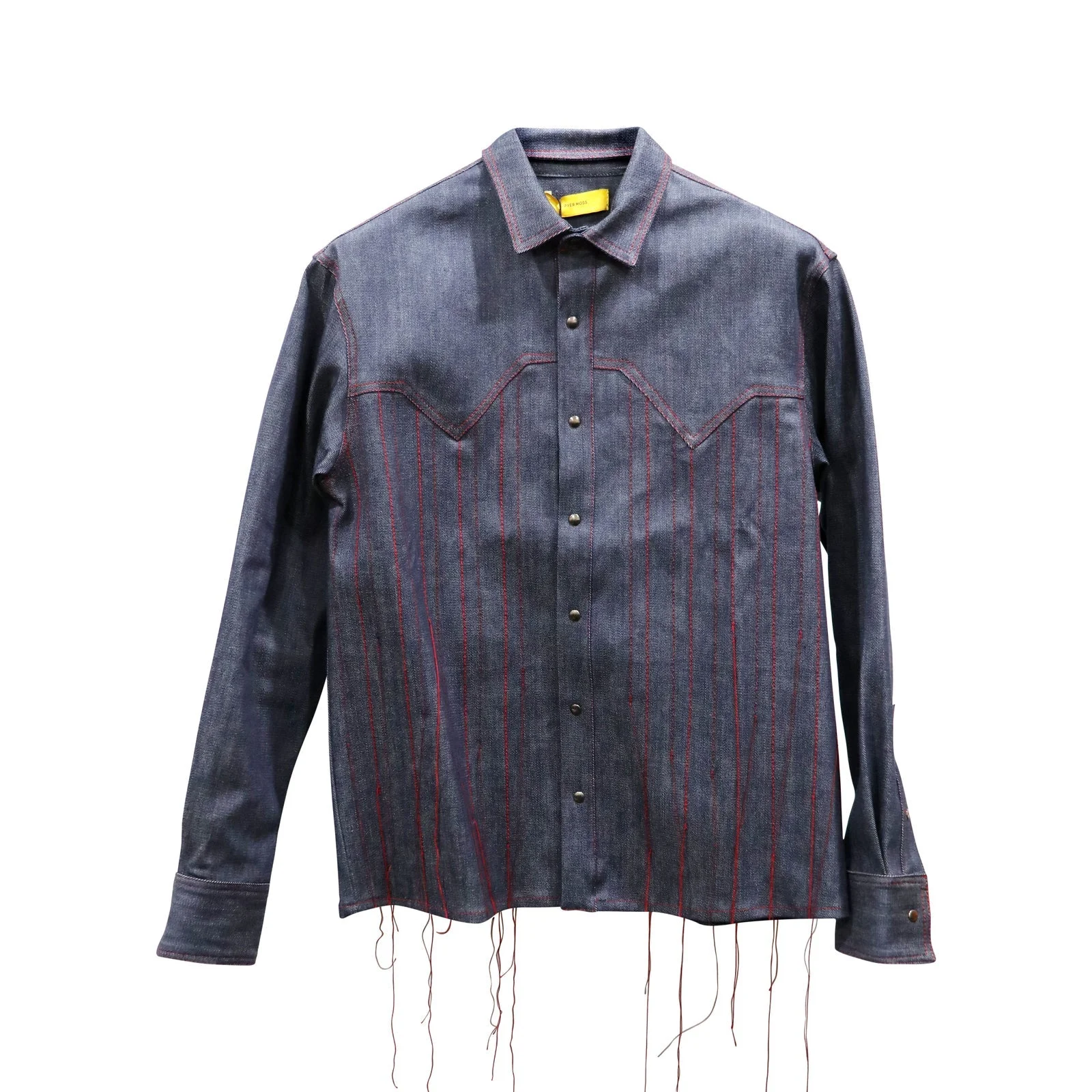 Pyer Moss Running Stitch Western Denim Jacket - 1