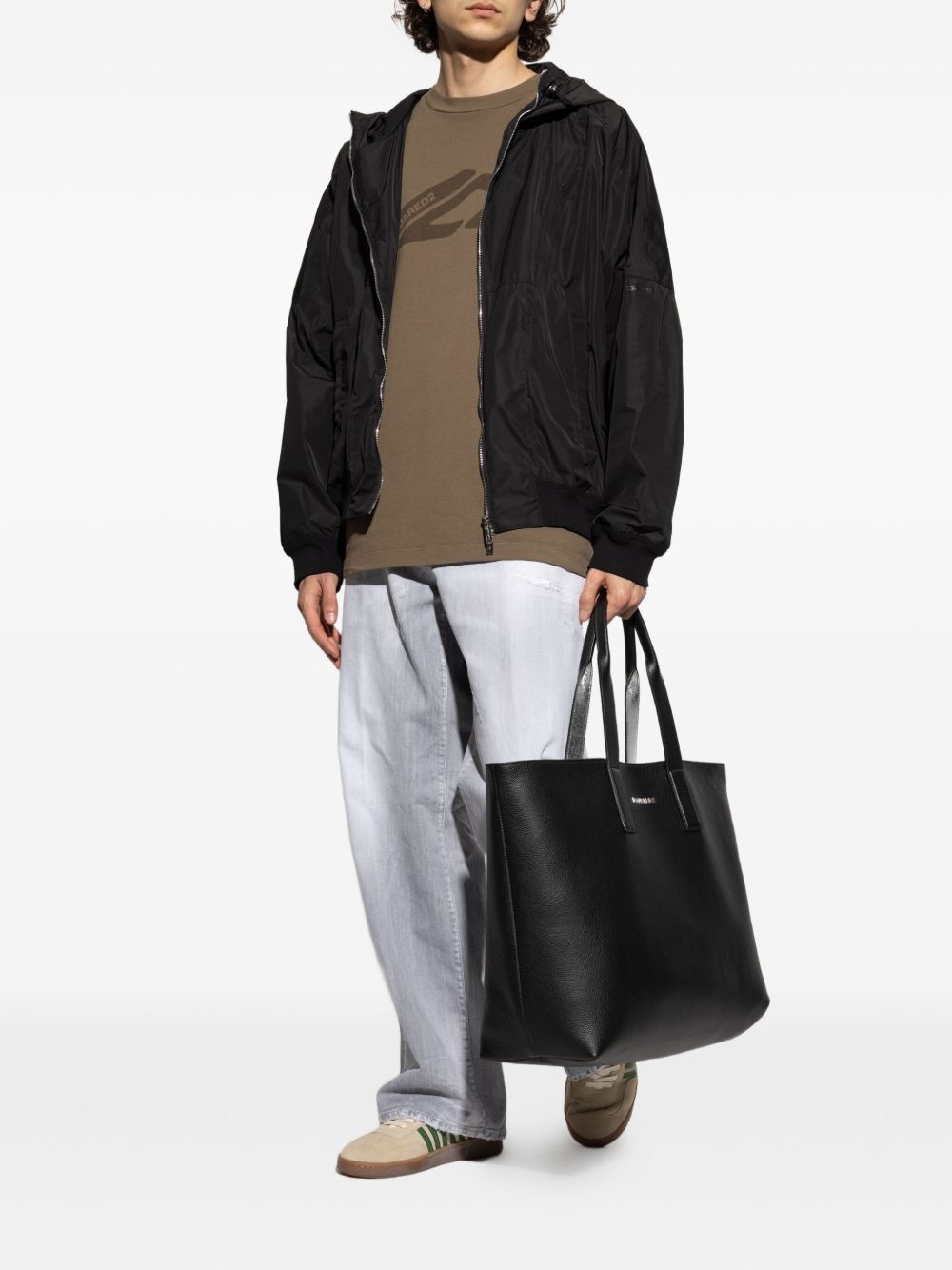 hooded zip-up jacket - 2
