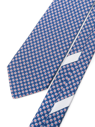 FERRAGAMO Tie with print outlook