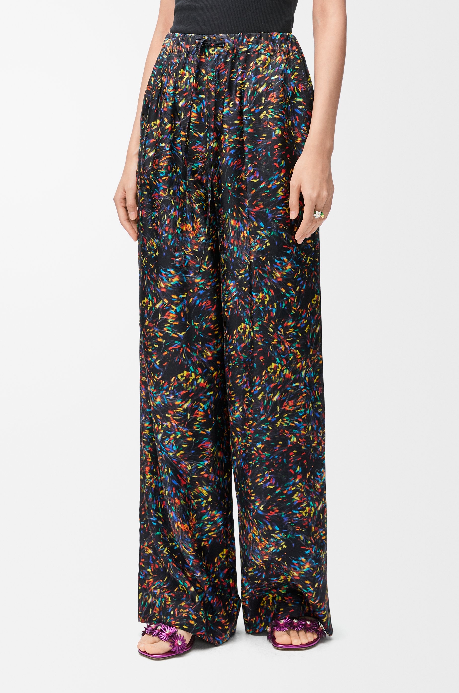 Pyjama trousers in silk - 3