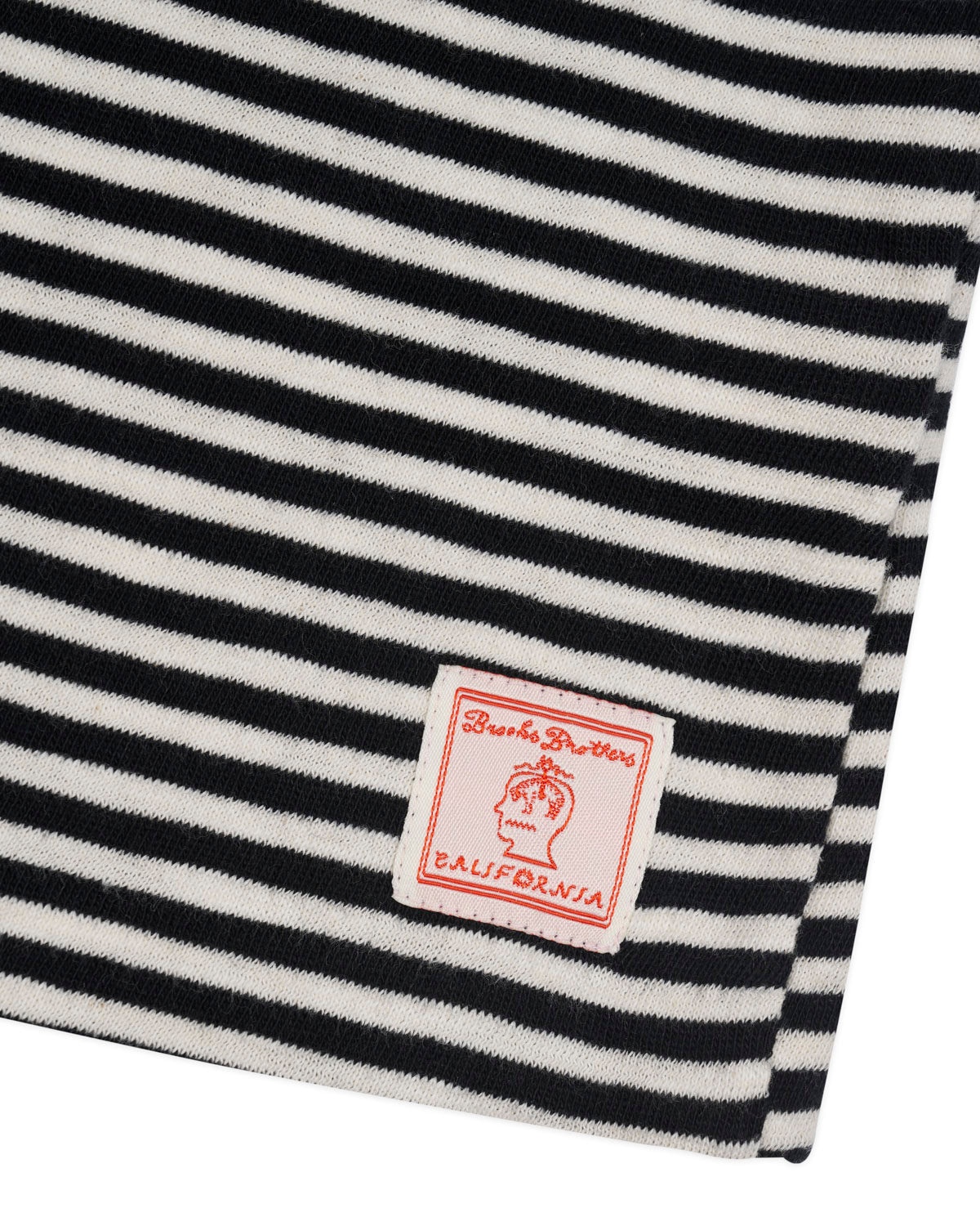 Brooks Brothers California Loose Knit Striped T-Shirt - Black - 3