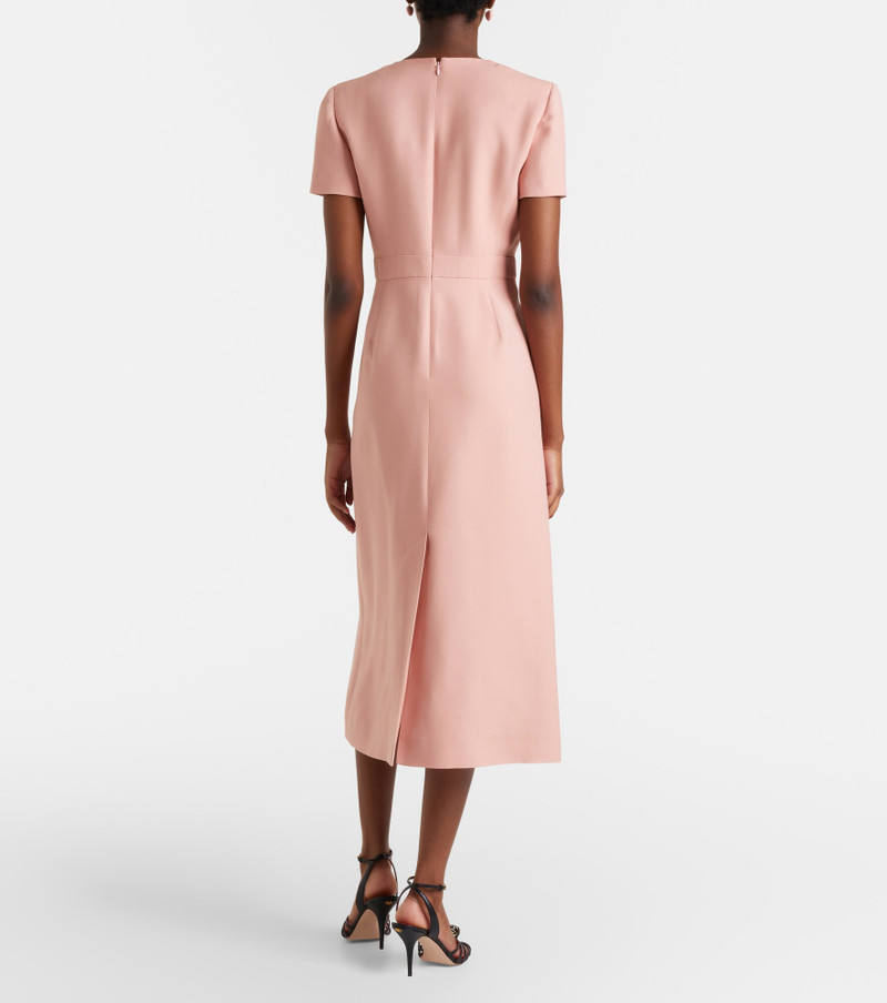 Crepe Couture floral-appliqué midi dress 5