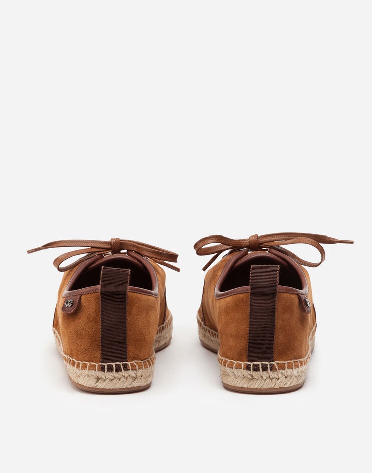 Suede lace-up espadrilles with rope sole - 3