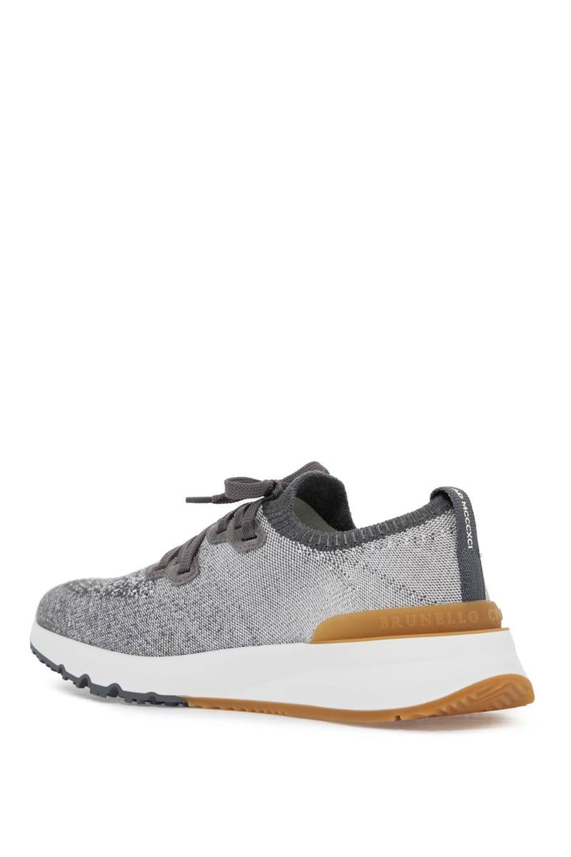 Brunello Cucinelli Brunello Cucinelli KNIT CHINE SNEAKERS IN