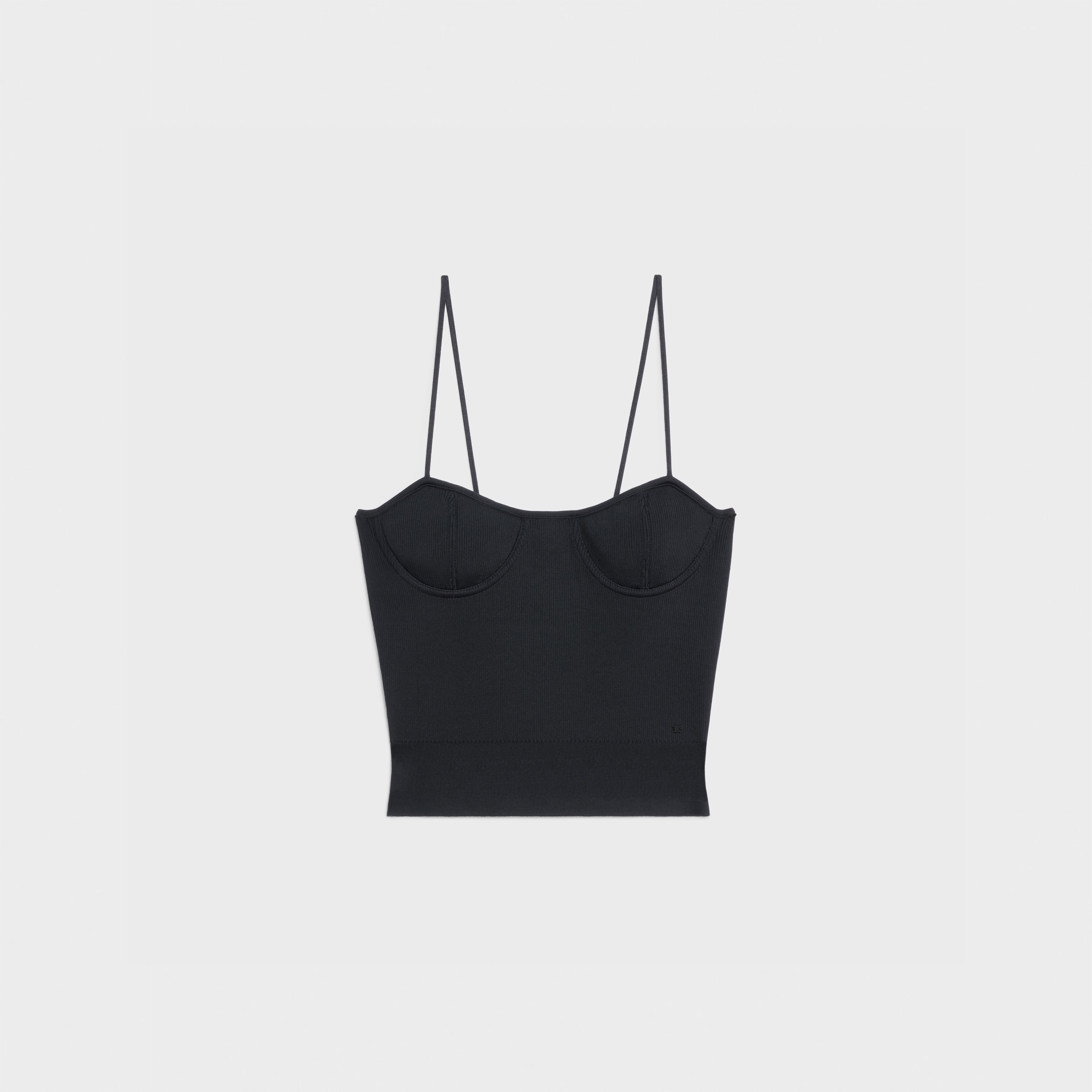 BUSTIER TOP IN UNDERPINNING SILK - 1