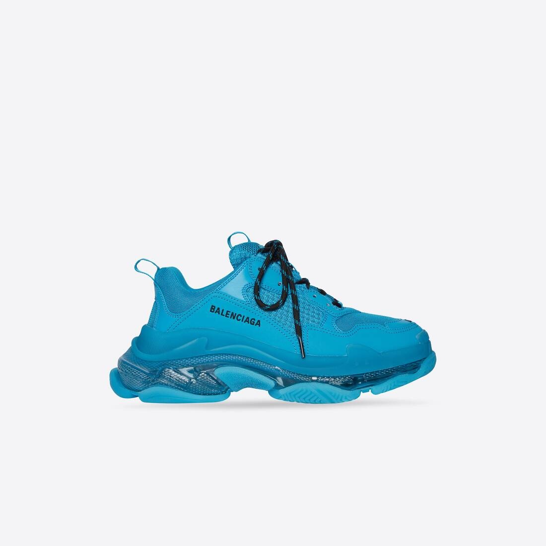 Men's Triple S Sneaker Clear Sole in Blue - 1