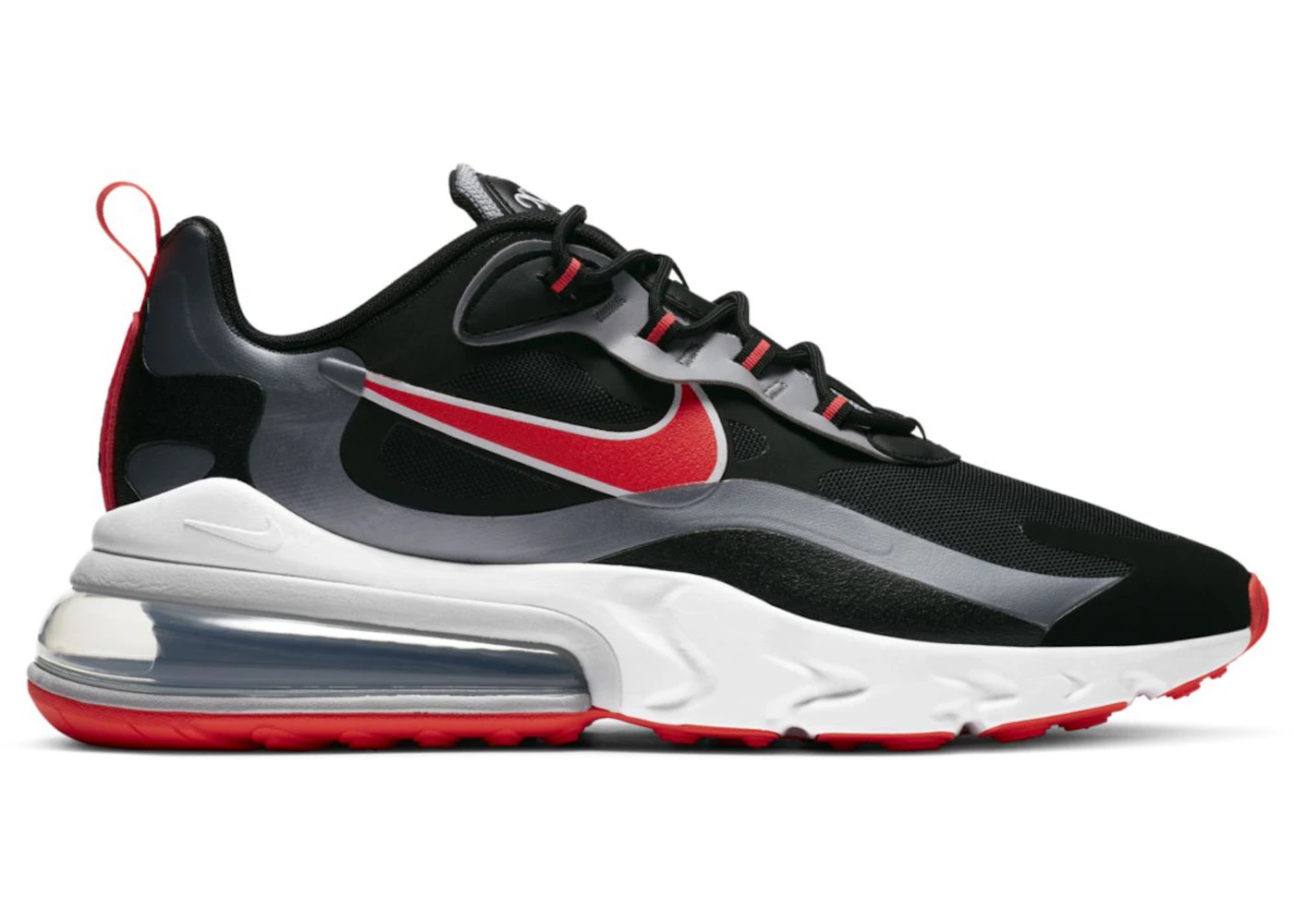 Nike Air Max 270 React Black Bright Crimson - 1