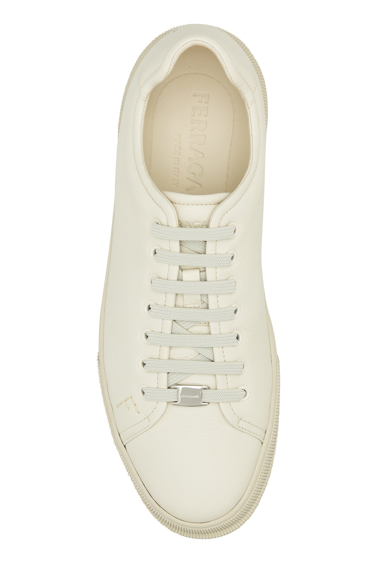Ivory leather sneakers - 4
